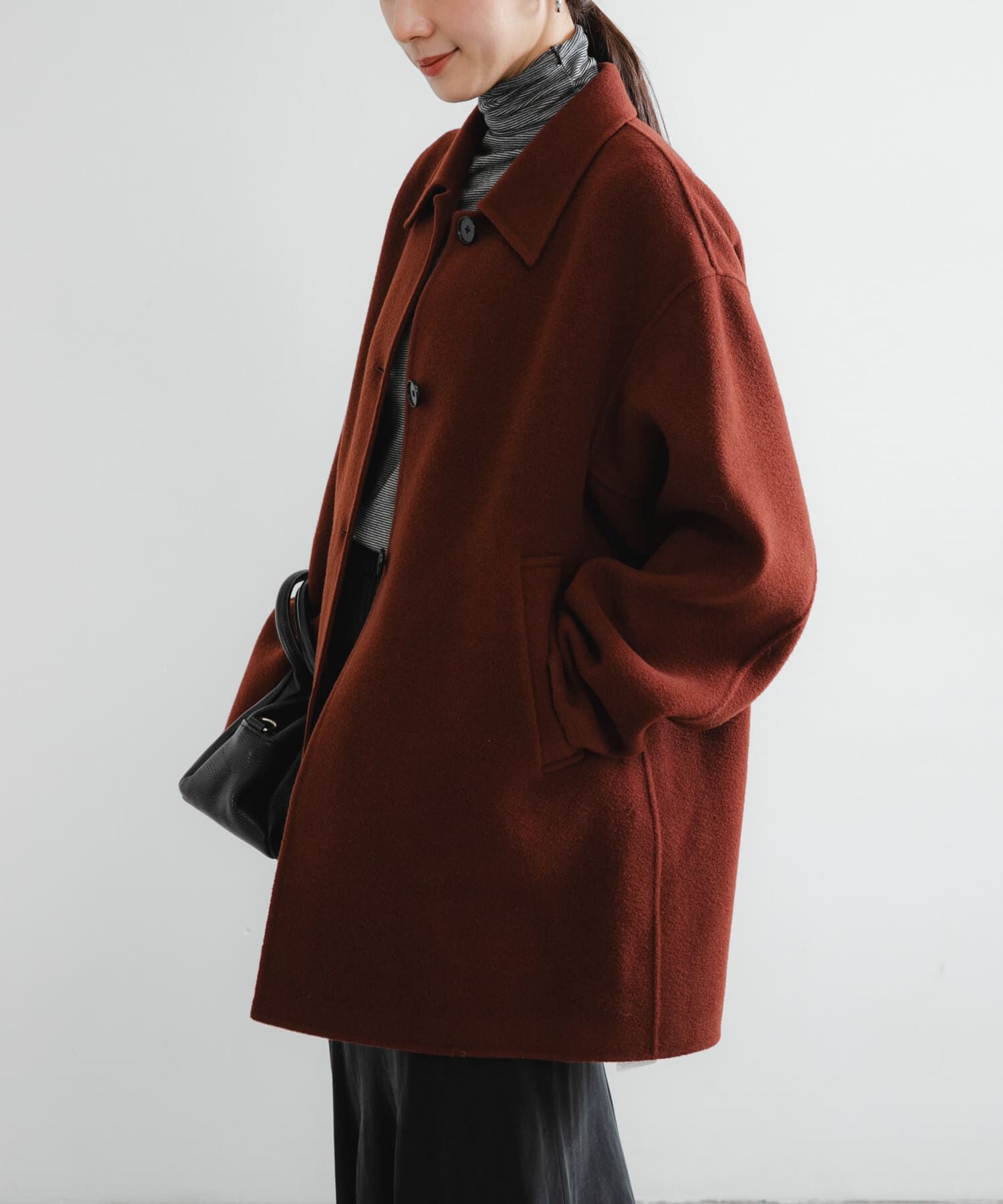 URBAN RESEARCH「スーパー140ステンカラーリバーミドルコート」|ステンカラーコート|