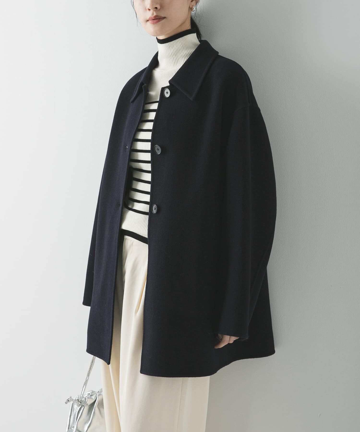 URBAN RESEARCH「スーパー140ステンカラーリバーミドルコート」|ステンカラーコート|