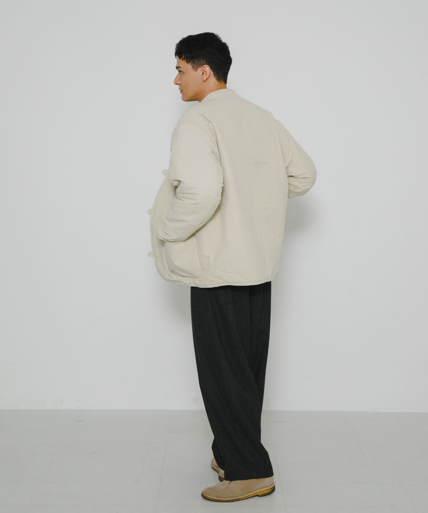 Sonny Label 「『別注』ARMY TWILL&times;Sonny Label　Reversible Jacket」|ノーカラーコート|