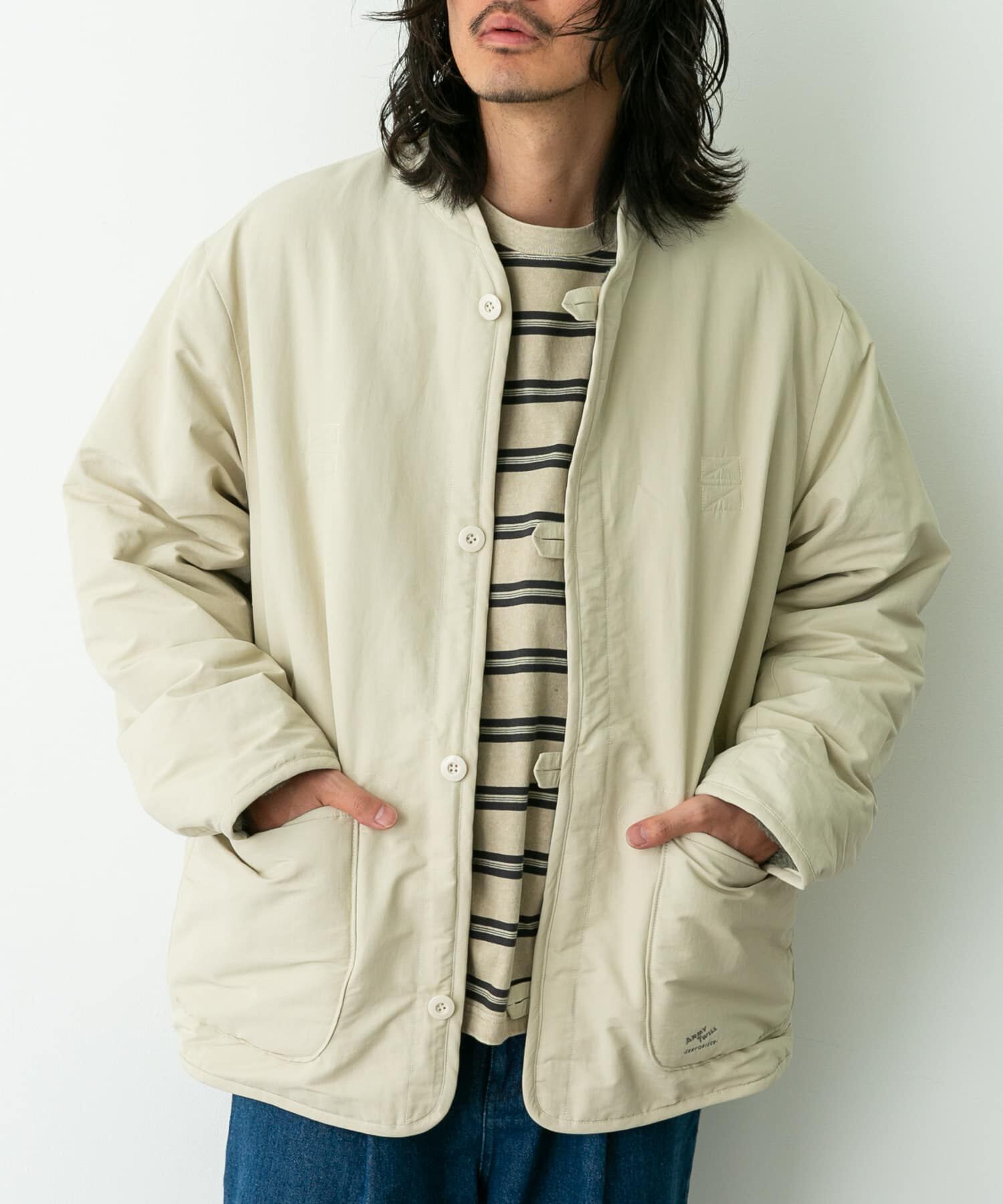 Sonny Label 「『別注』ARMY TWILL&times;Sonny Label　Reversible Jacket」|ノーカラーコート|