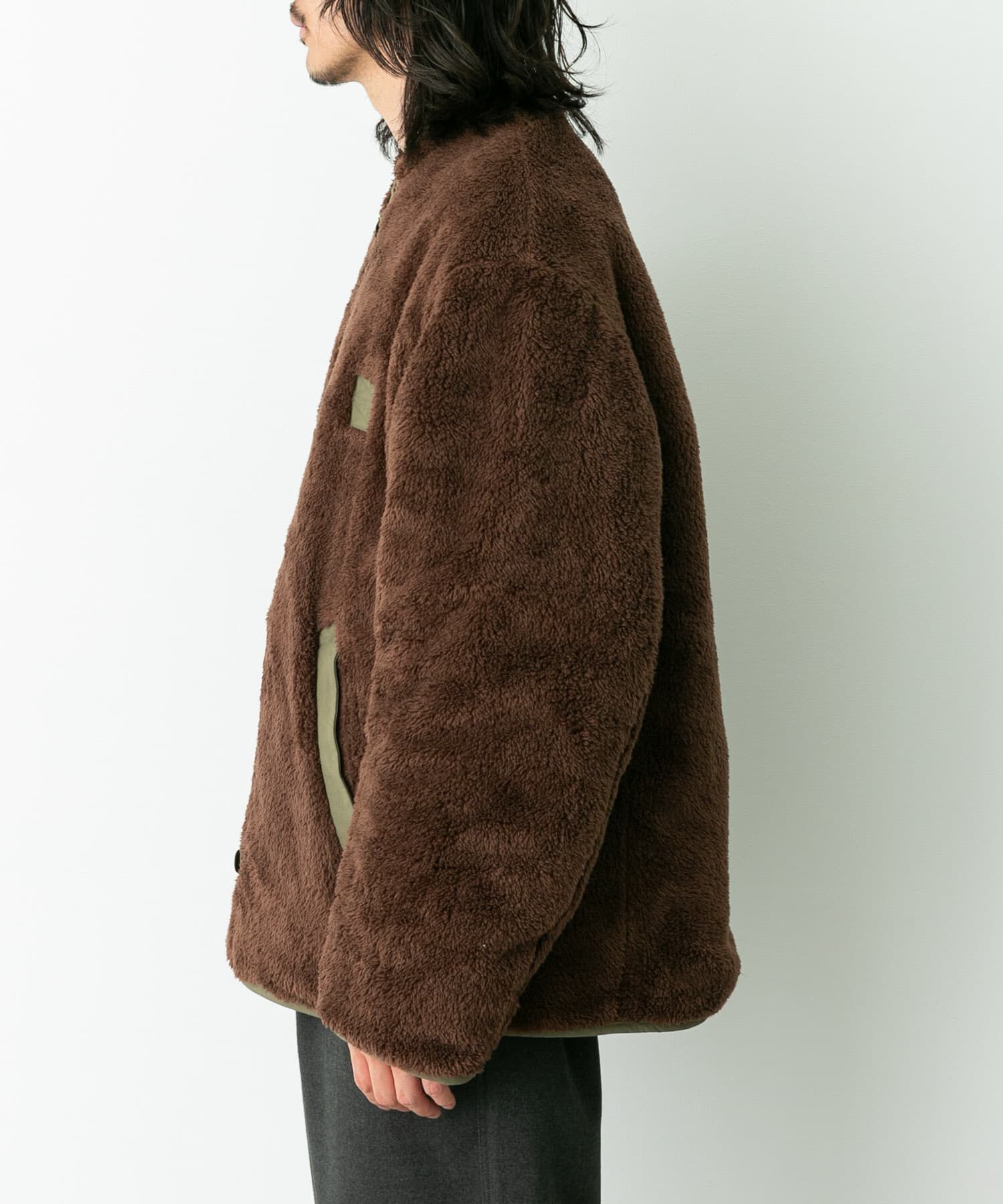 Sonny Label 「『別注』ARMY TWILL&times;Sonny Label　Reversible Jacket」|ノーカラーコート|