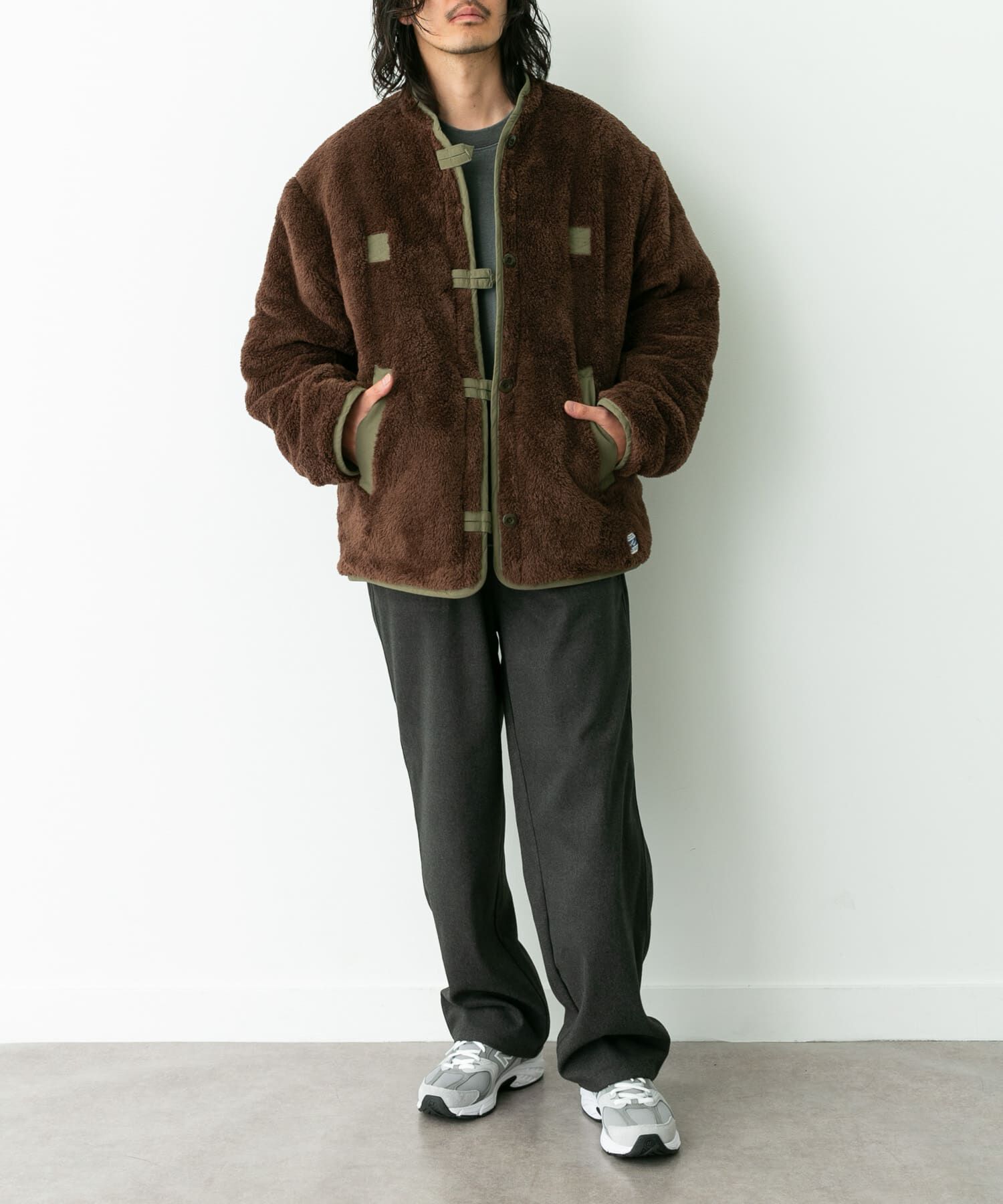 Sonny Label 「『別注』ARMY TWILL&times;Sonny Label　Reversible Jacket」|ノーカラーコート|