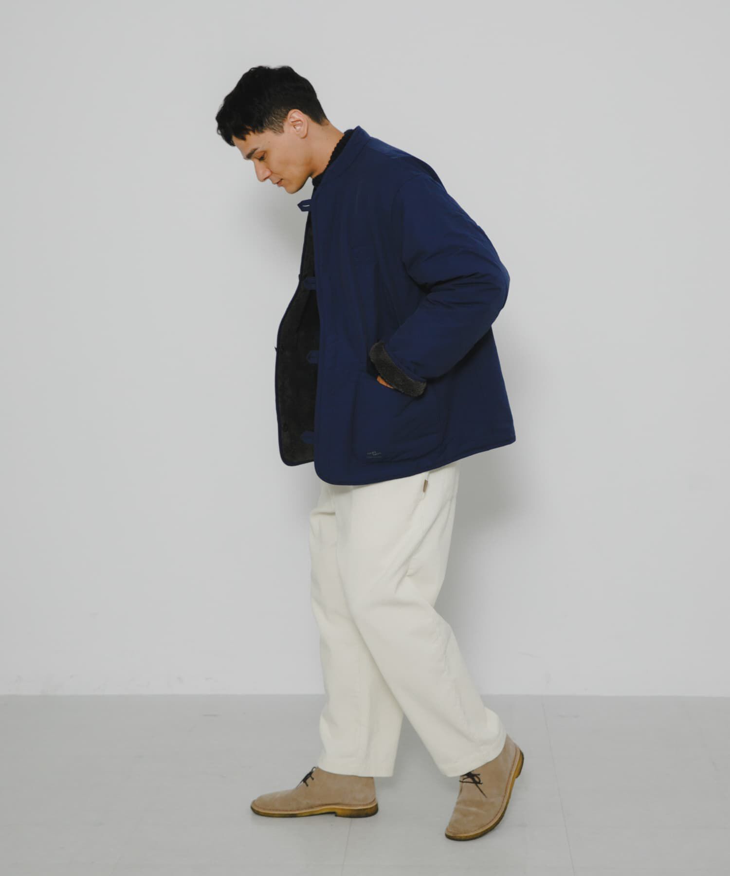Sonny Label 「『別注』ARMY TWILL&times;Sonny Label　Reversible Jacket」|ノーカラーコート|