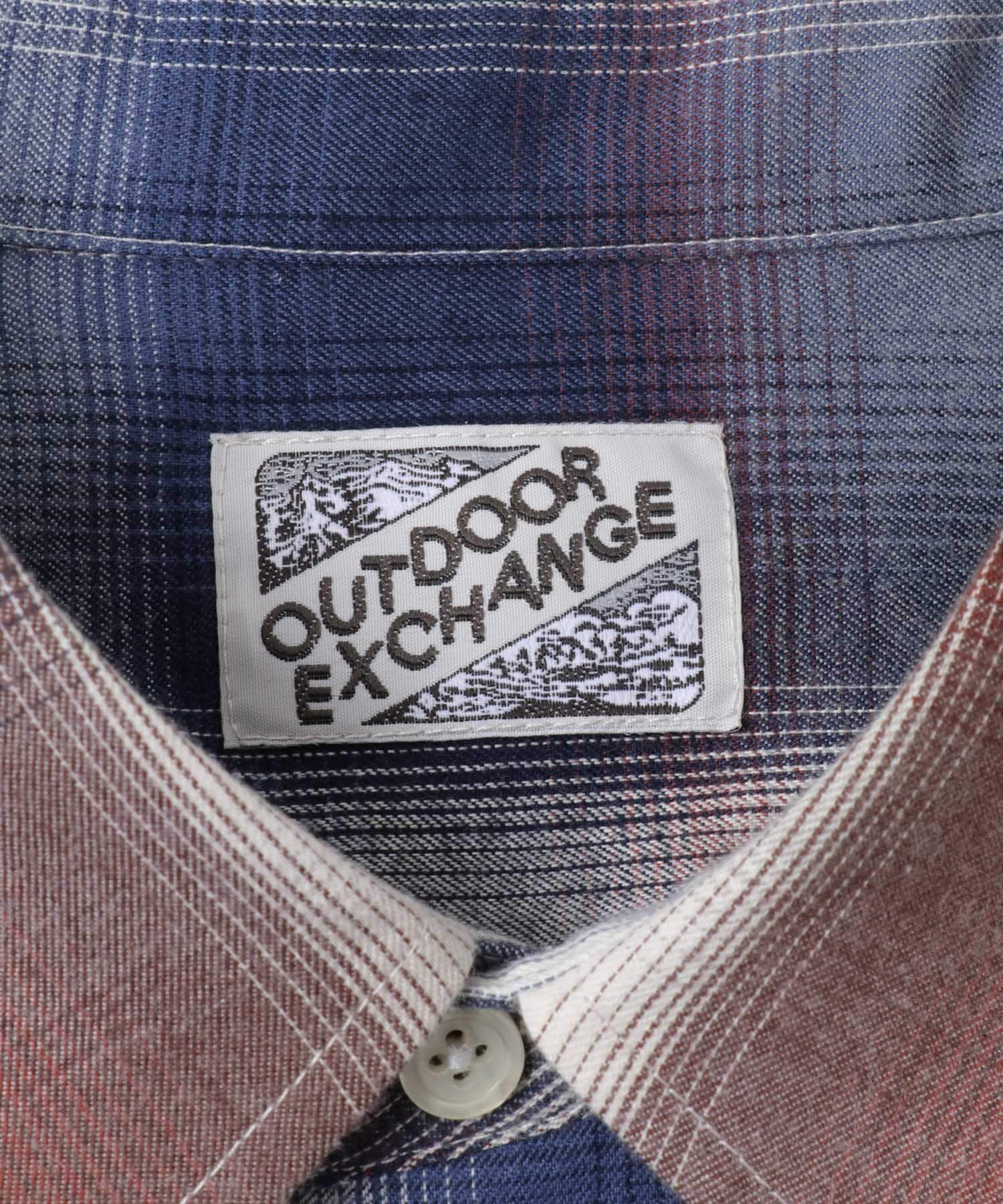 URBAN RESEARCH「『別注』OUTDOOR EXCHANGE&times;URBAN RESEARCH　シャギーチェックシャツ」|シャツ・ブラウス|