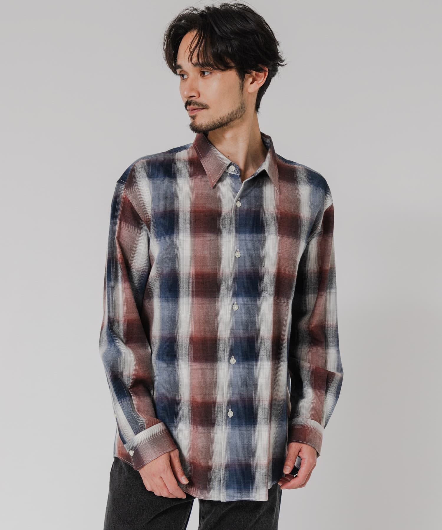 URBAN RESEARCH「『別注』OUTDOOR EXCHANGE&times;URBAN RESEARCH　シャギーチェックシャツ」|シャツ・ブラウス|