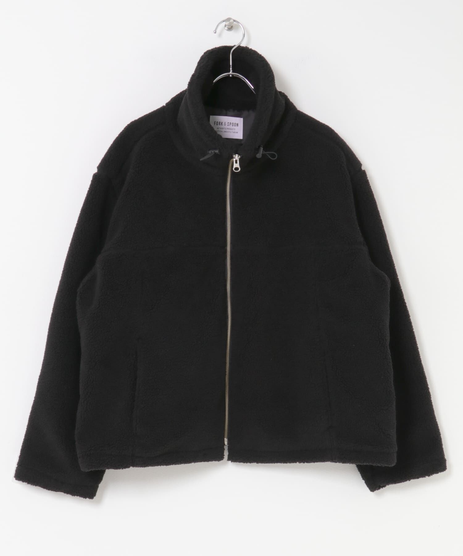 URBAN RESEARCH DOORS「FORK&SPOON　スタンドカラーボアブルゾン」|ブルゾン・スタジャン|