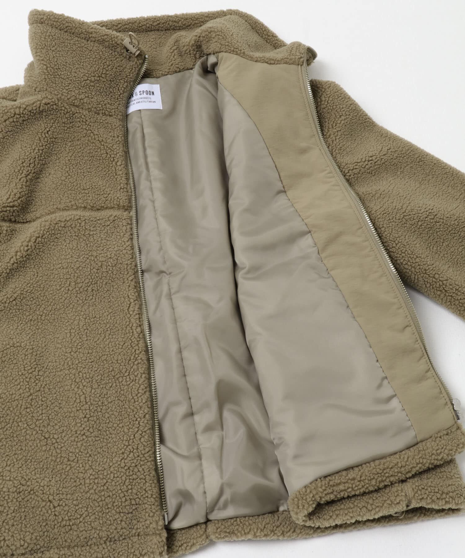 URBAN RESEARCH DOORS「FORK&SPOON　スタンドカラーボアブルゾン」|ブルゾン・スタジャン|