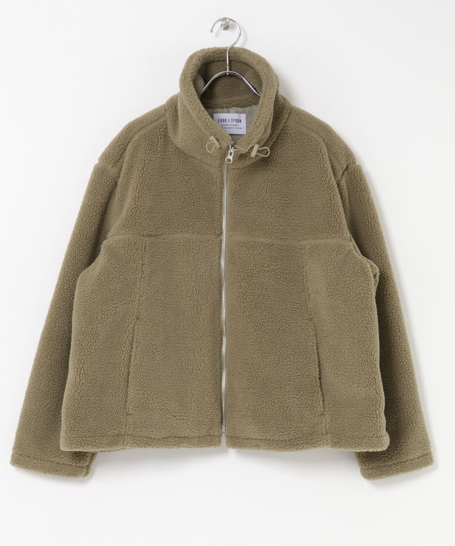 URBAN RESEARCH DOORS「FORK&SPOON　スタンドカラーボアブルゾン」|ブルゾン・スタジャン|