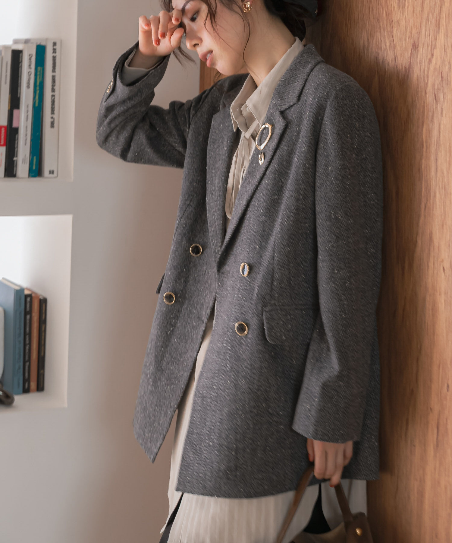 URBAN RESEARCH ROSSO「F by ROSSO　ヘリンボンネップツイードジャケット」|その他|