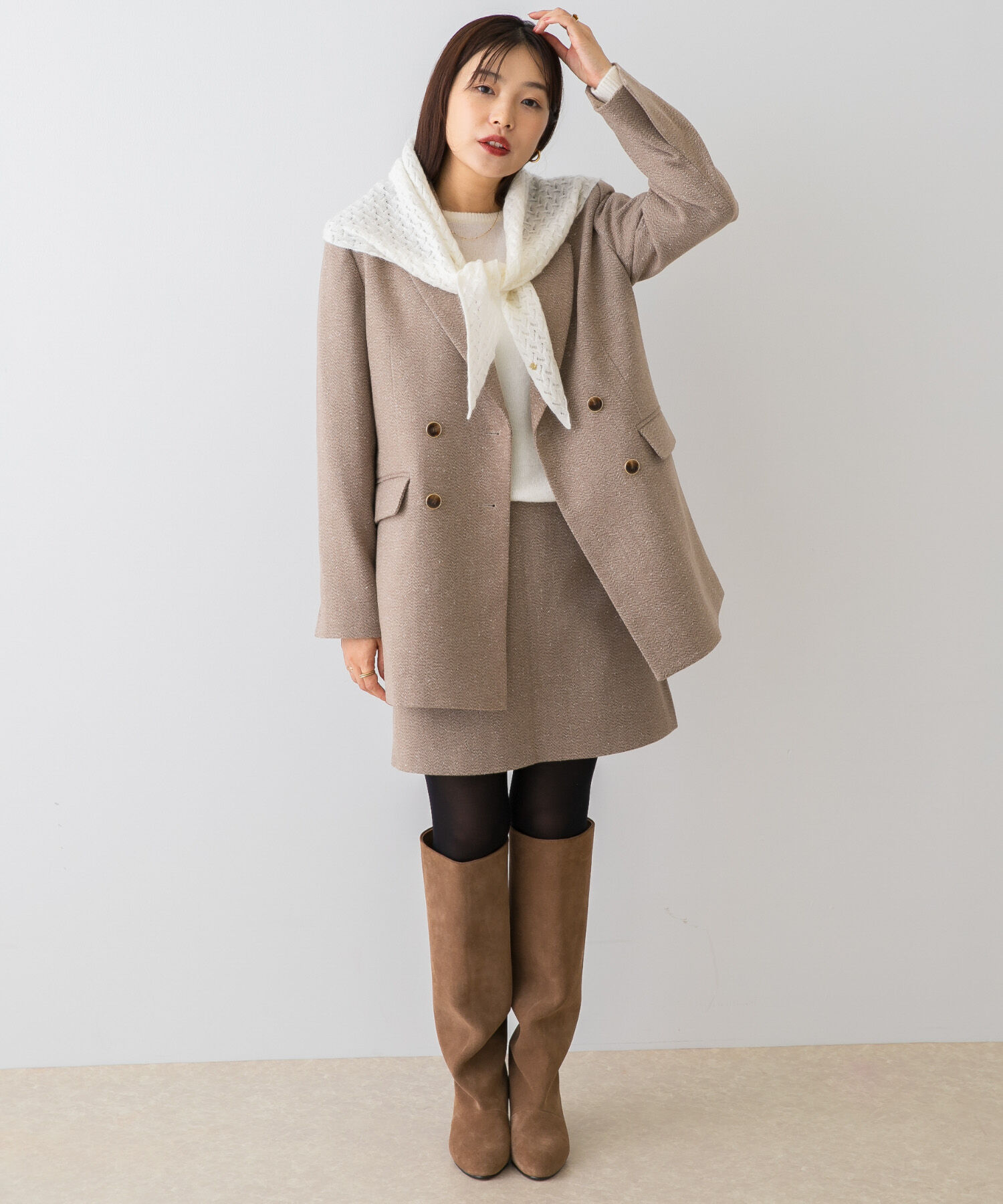 URBAN RESEARCH ROSSO「F by ROSSO　ヘリンボンネップツイードジャケット」|その他|