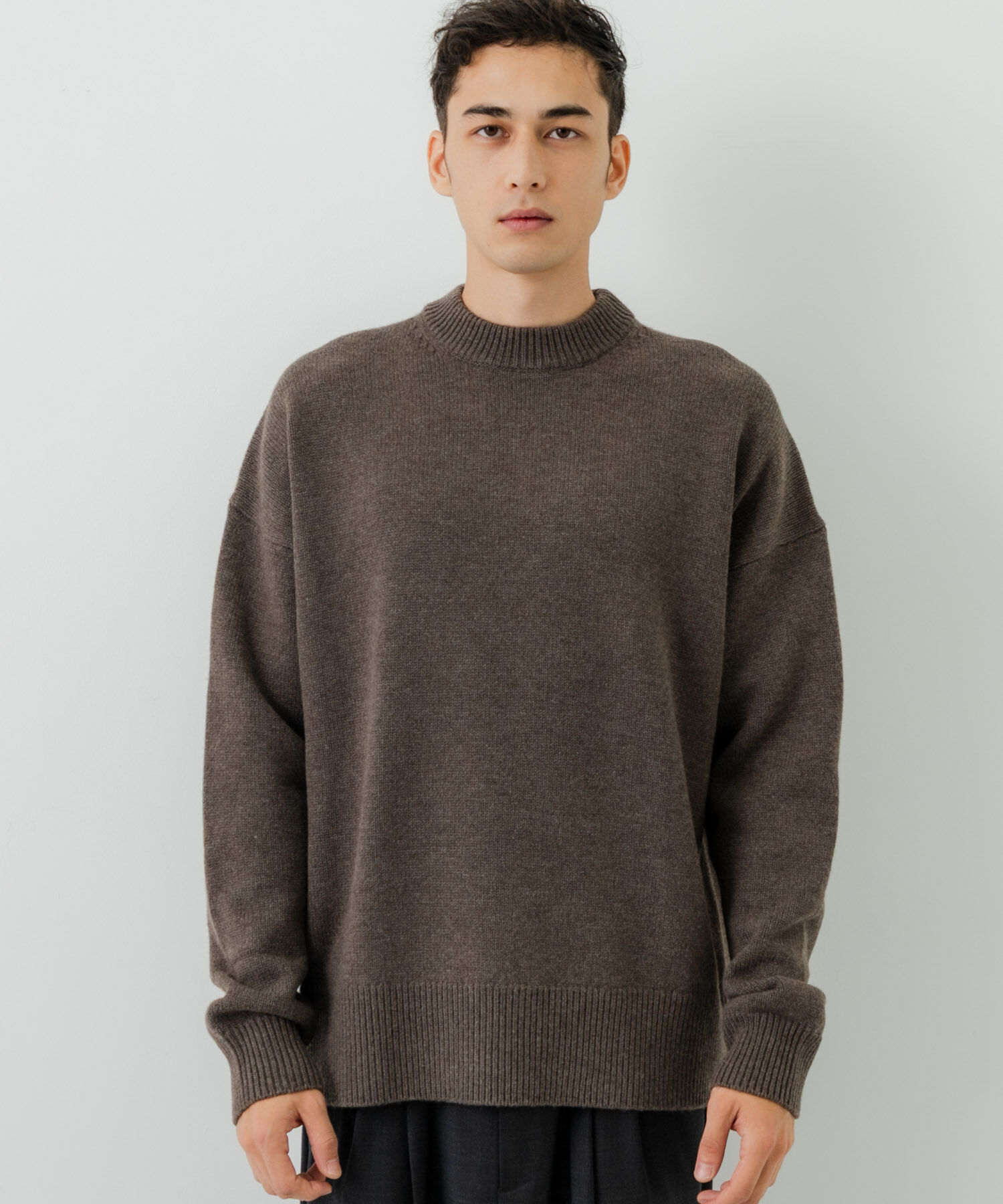 URBAN RESEARCH「new basic　WOOL CASHMERE CHUNKY SWEATER」|ニット・セーター|