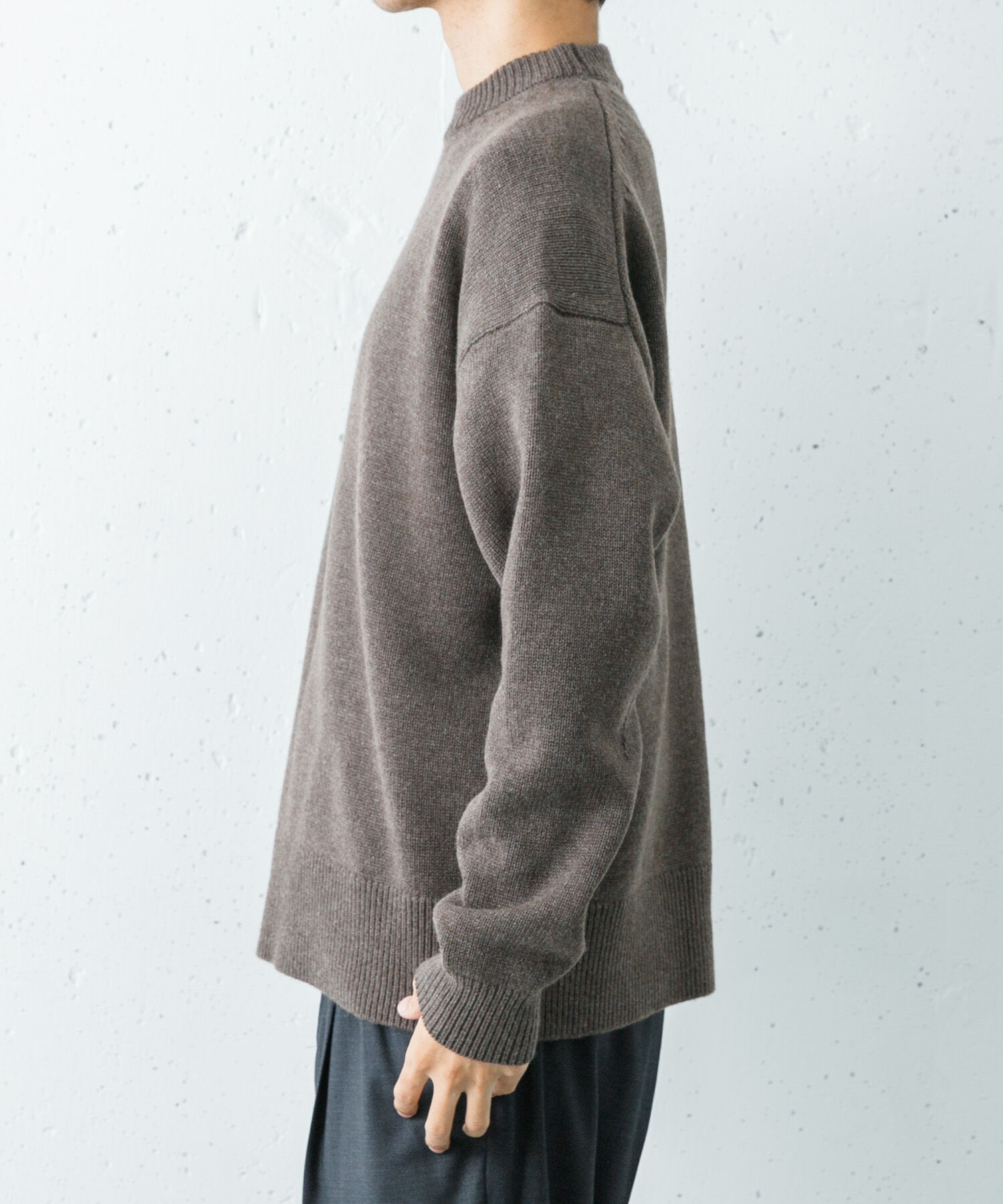 URBAN RESEARCH「new basic　WOOL CASHMERE CHUNKY SWEATER」|ニット・セーター|