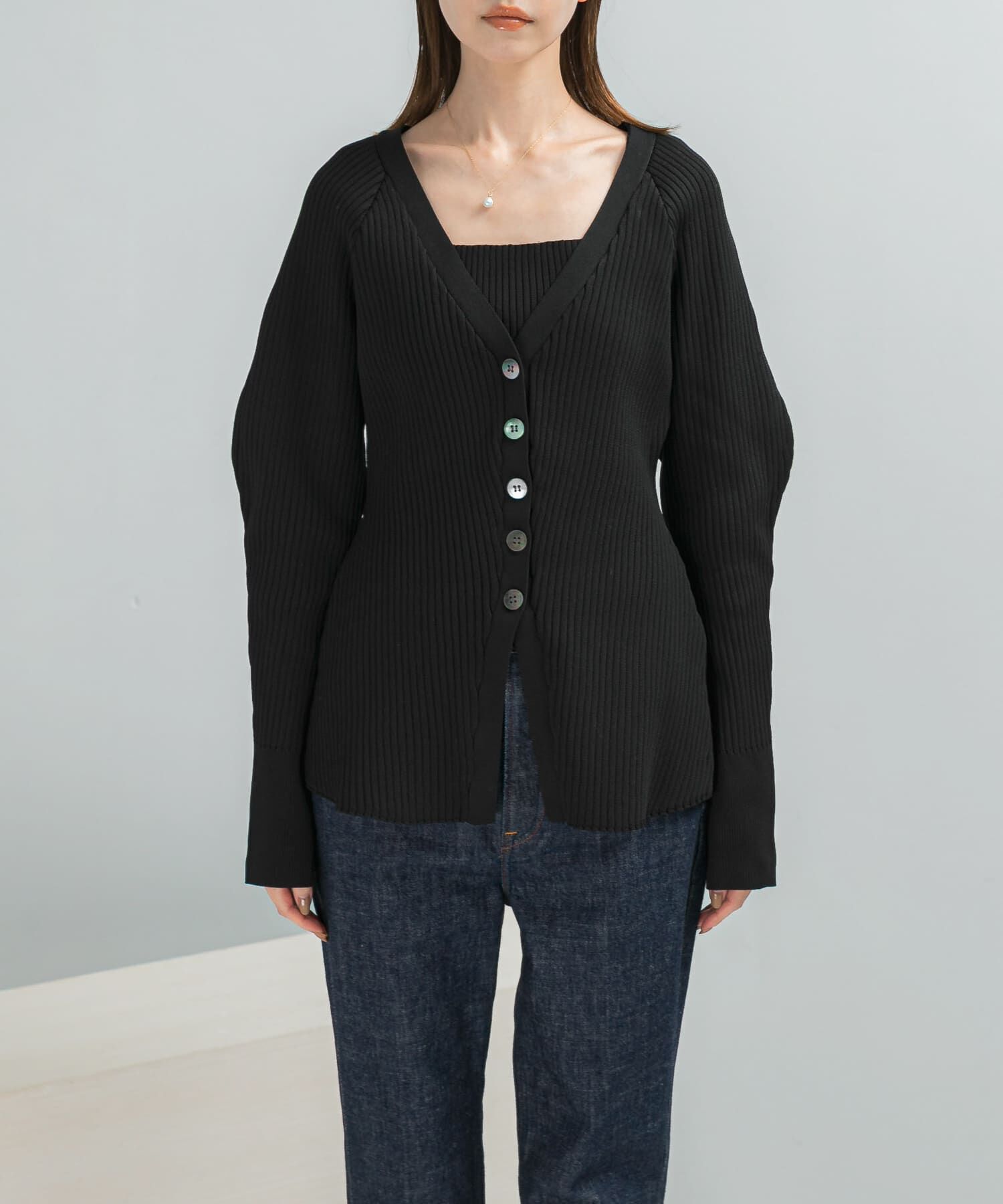 URBAN RESEARCH ROSSO「ELENDEEK　SILHOUETTE ENSEMBLE KT」|カーディガン|