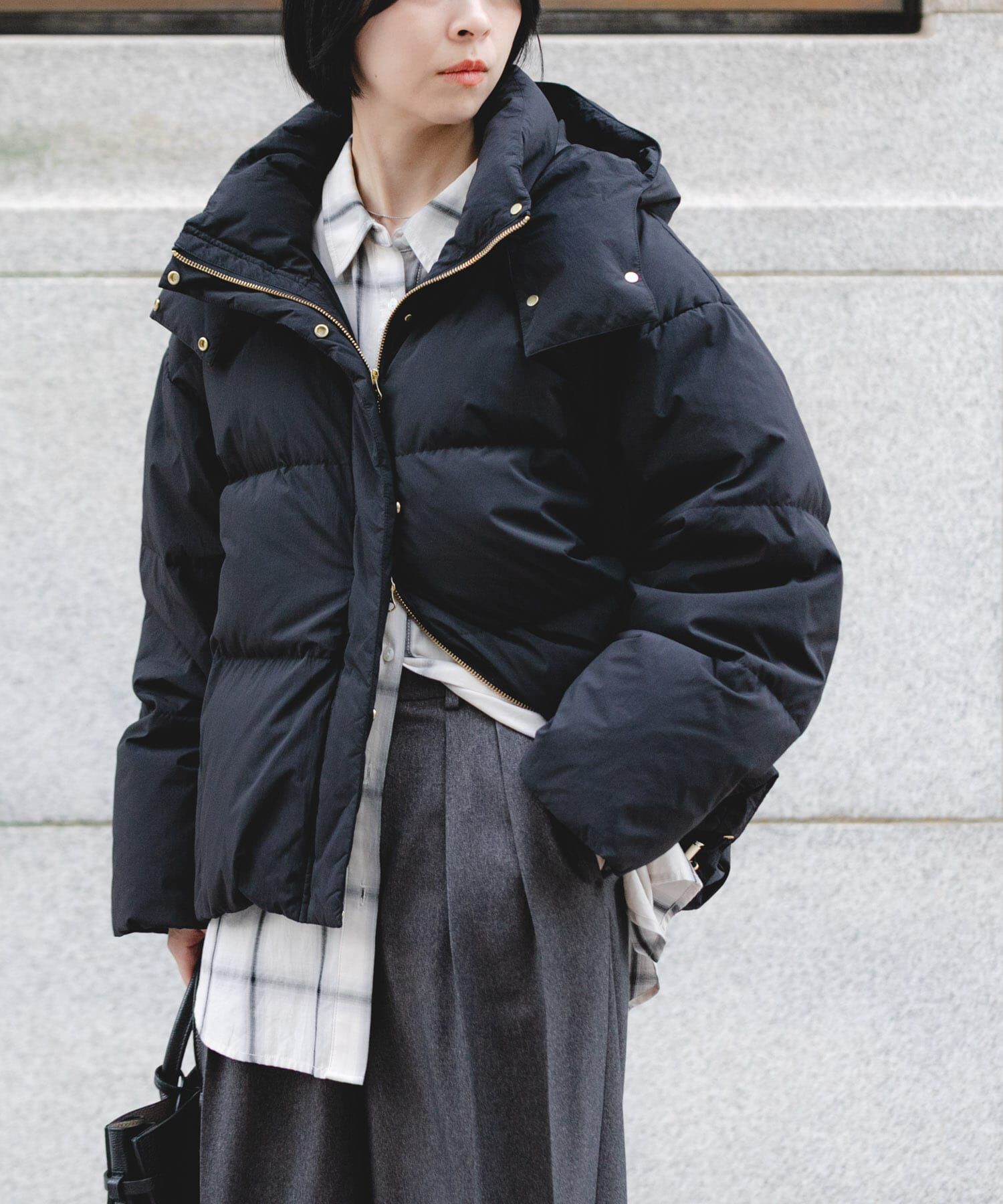 URBAN RESEARCH「2WAYフーデットダウンコート」|ダウン|ブラック