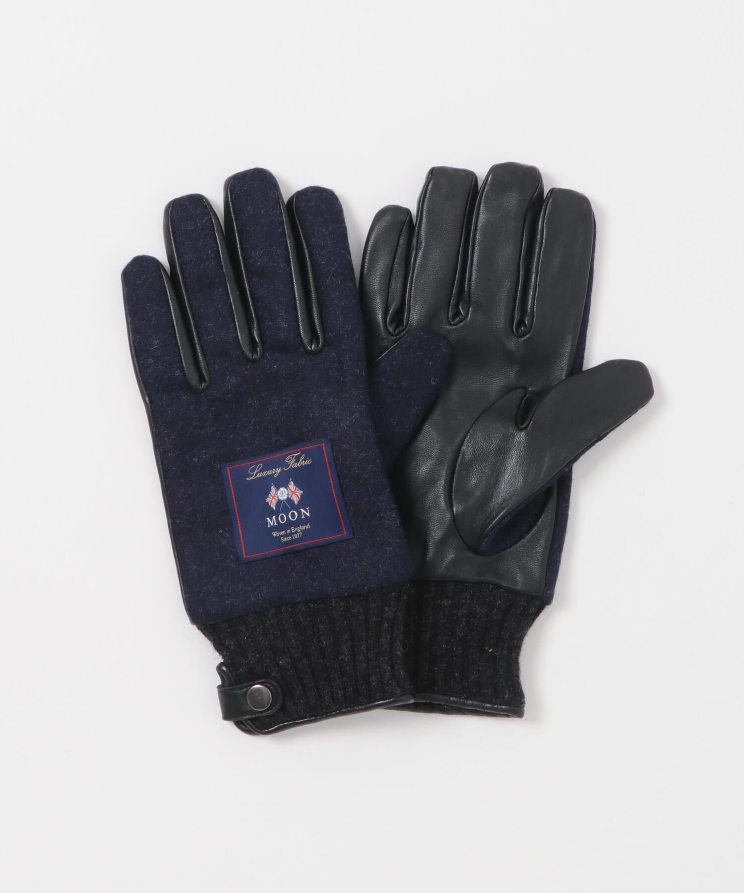 URBAN RESEARCH DOORS「MOONツイードレザーグローブ」|手袋|