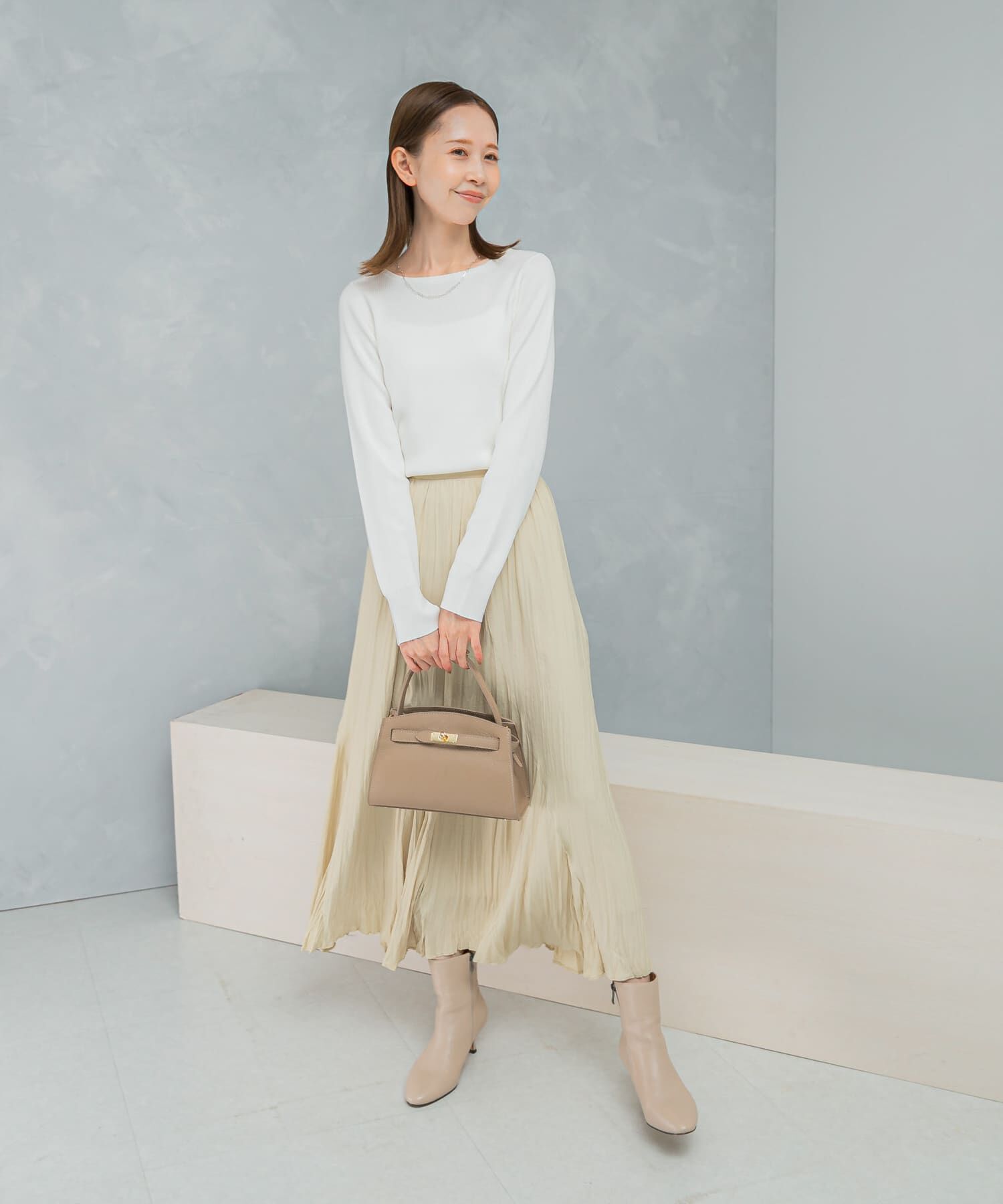 URBAN RESEARCH ROSSO「シルク混スリットスリーブリブニット」|ニット・セーター|