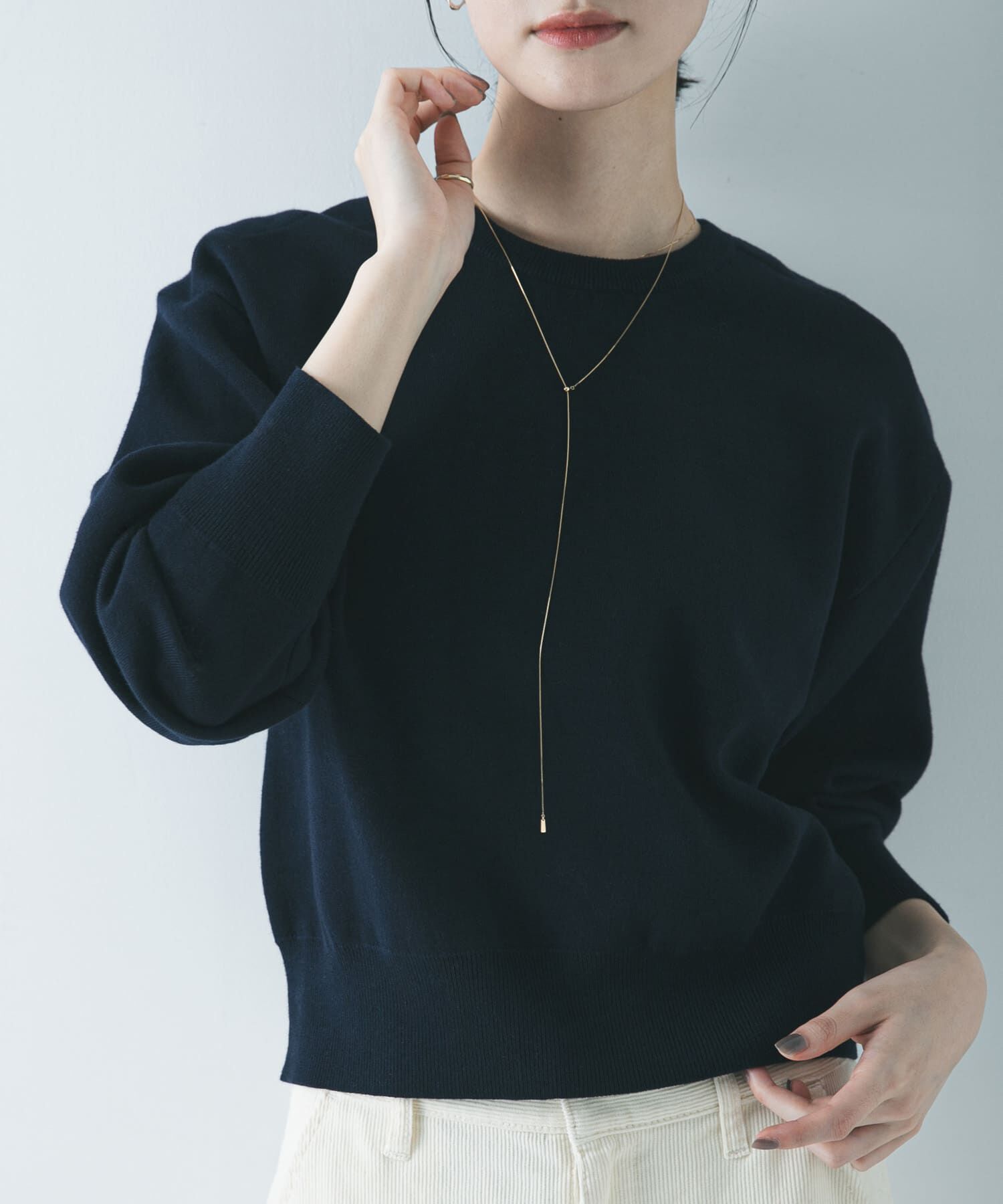 URBAN RESEARCH「ダブルフェイスクルーネックニット」|ニット・セーター|