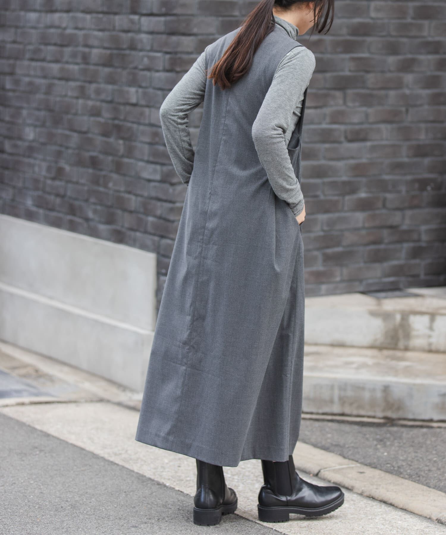 URBAN RESEARCH DOORS「FORK&SPOON　キャリーマンジャンパースカート」|ワンピース|