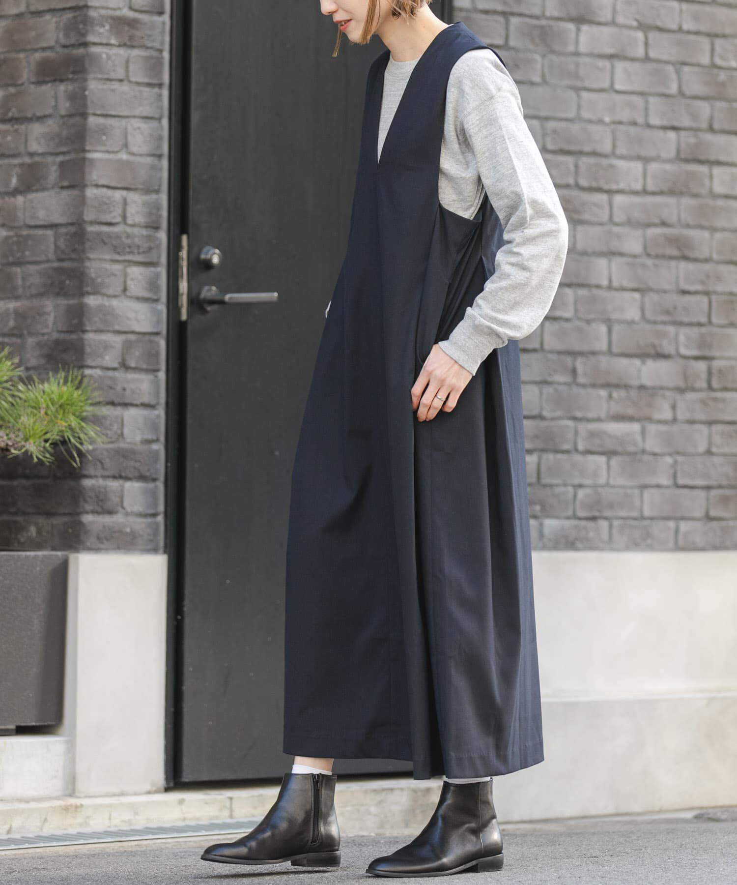 URBAN RESEARCH DOORS「FORK&SPOON　キャリーマンジャンパースカート」|ワンピース|