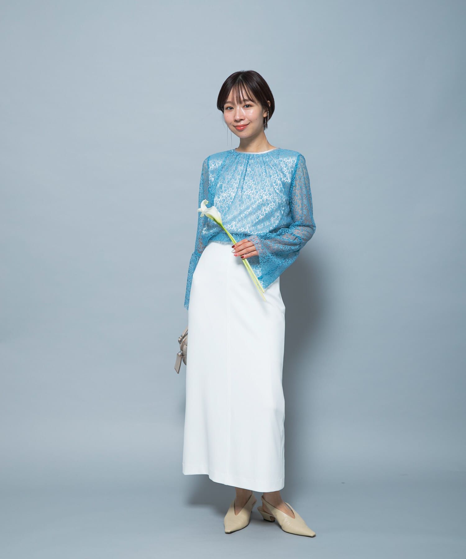 URBAN RESEARCH ROSSO「フレアスリーブレースブラウス」|シャツ・ブラウス|