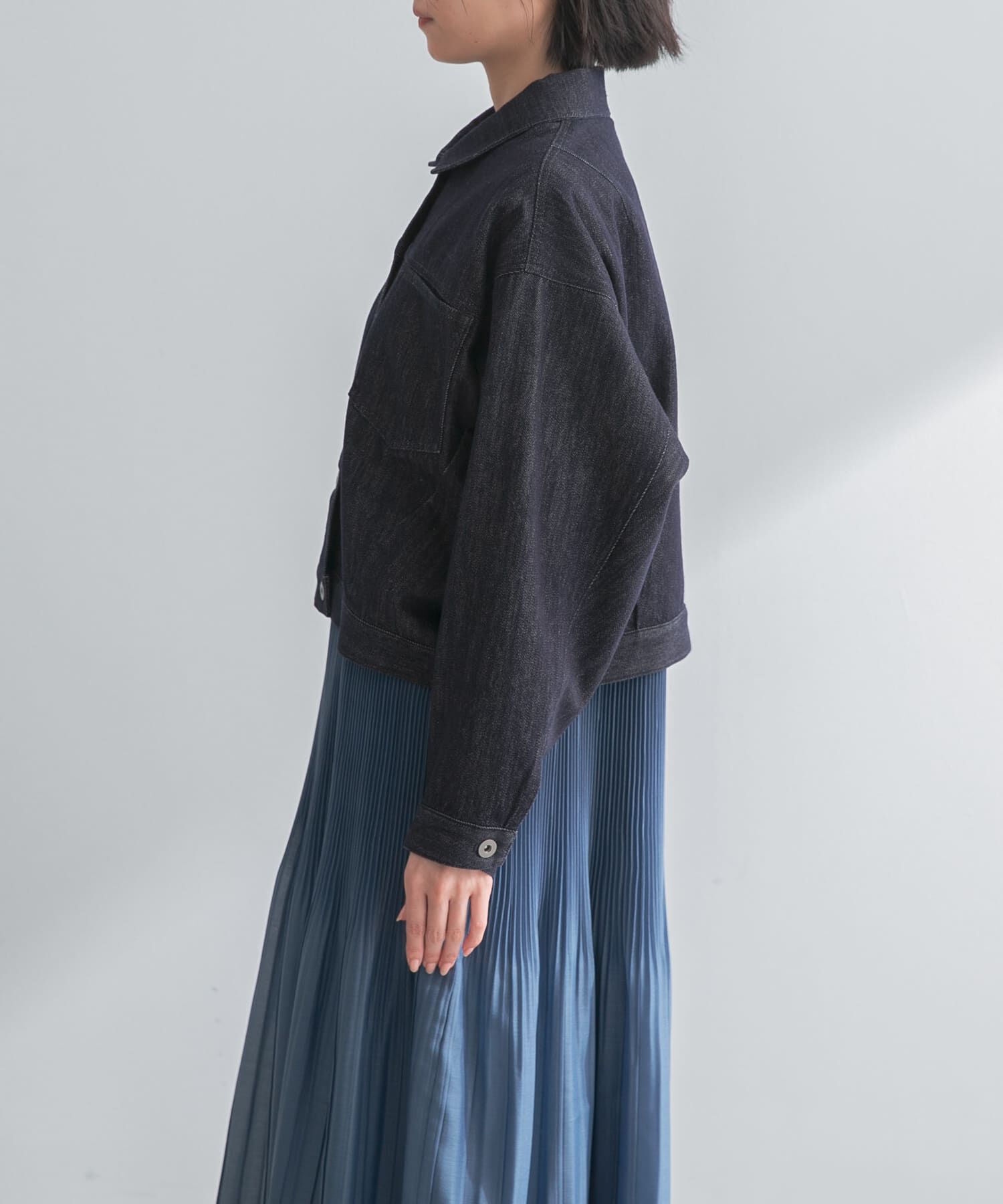 URBAN RESEARCH ROSSO「デニムドルマンジャケット」|デニムジャケット|