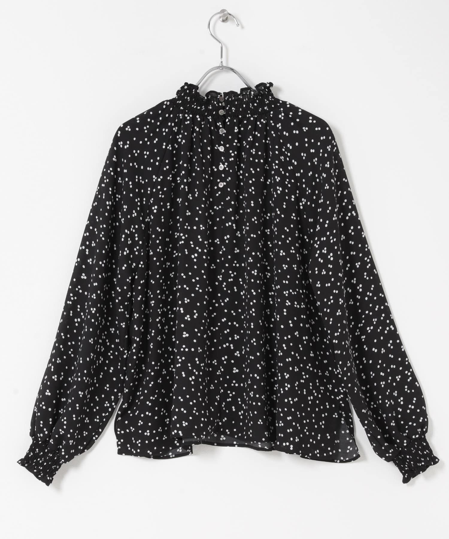 URBAN RESEARCH ROSSO「『WEB/一部店舗限定』ウォッシャブルランダムドットブラウス」|シャツ・ブラウス|