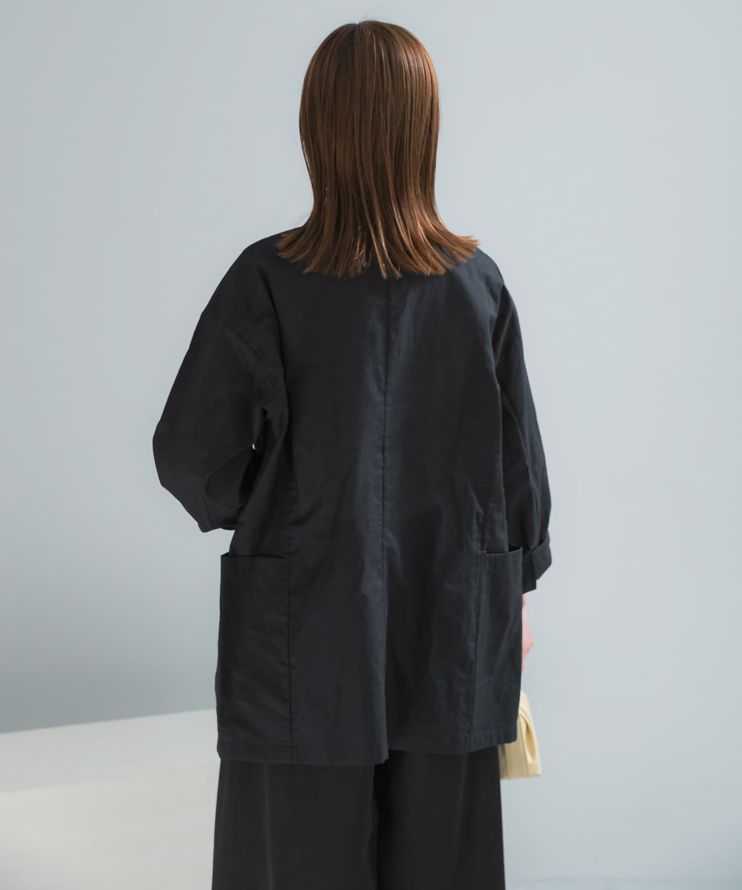 URBAN RESEARCH ROSSO「メモリーコットンライトジャケット」|ノーカラージャケット|