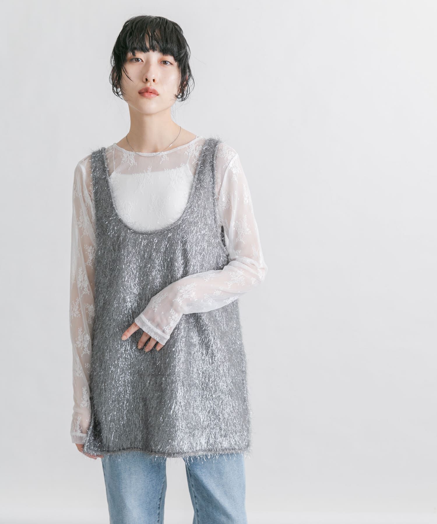  「グリッターフェザータンクトップ」|タンクトップ|