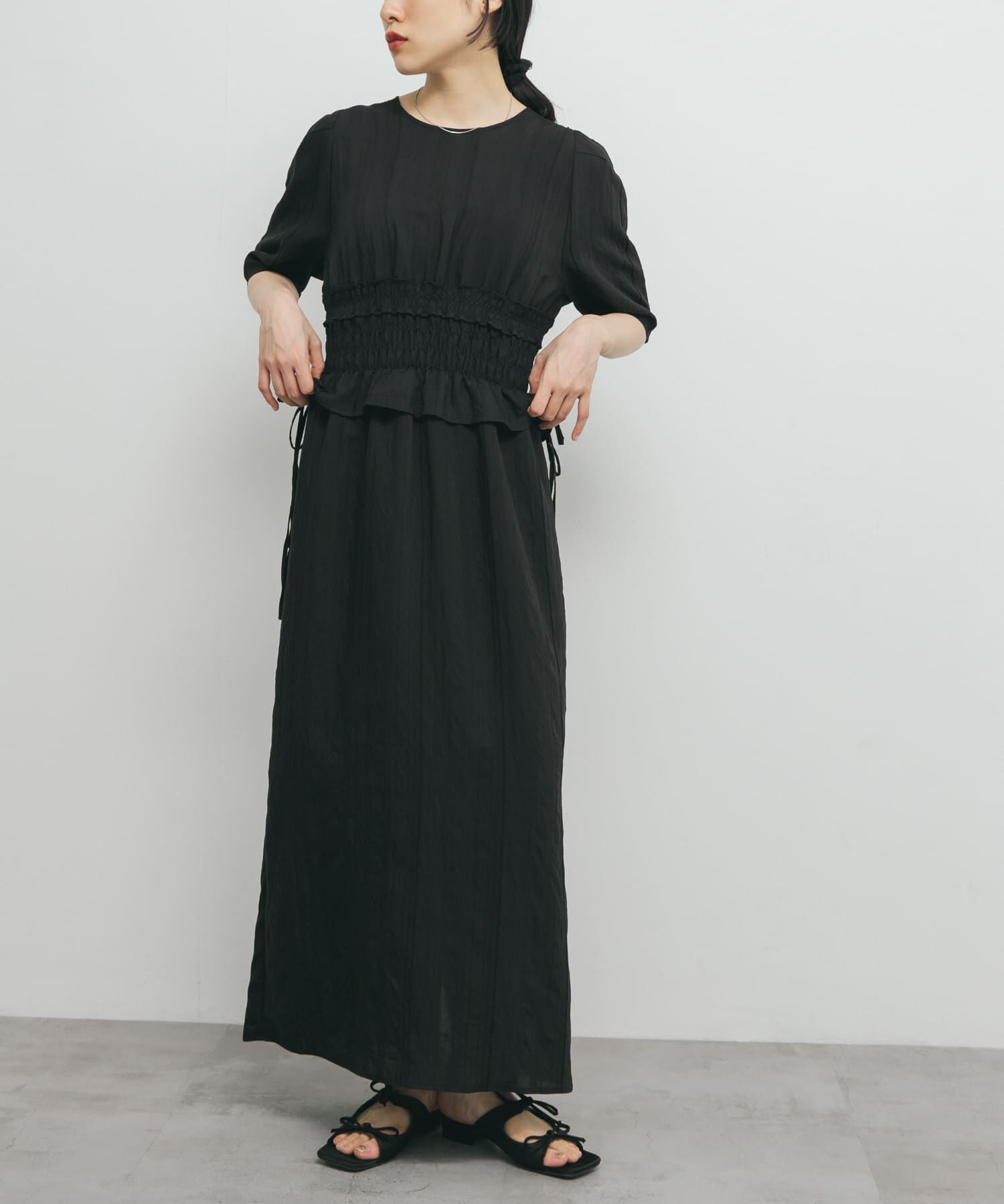  「フリルシャーリングドッキングワンピース」|ワンピース|