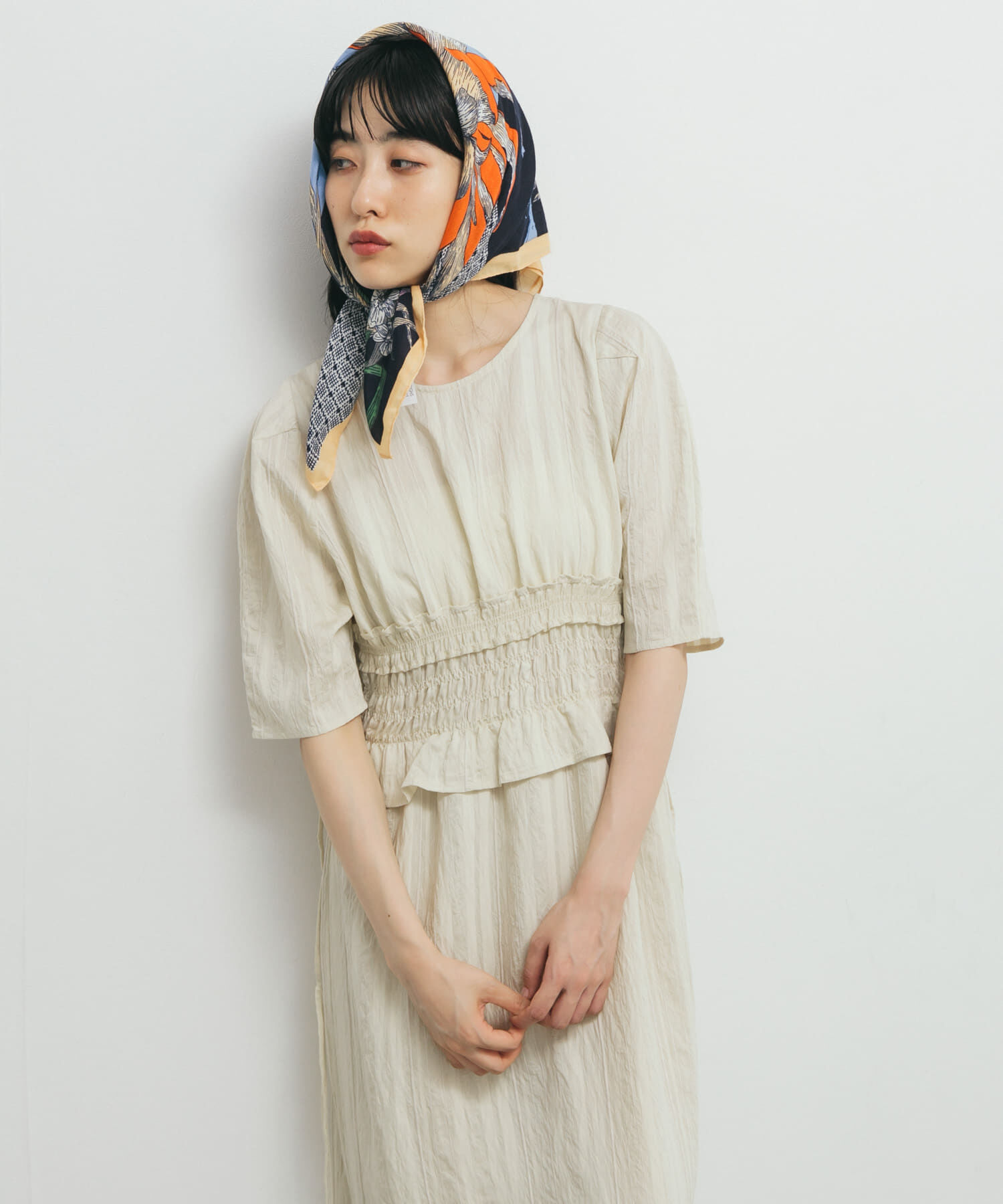  「フリルシャーリングドッキングワンピース」|ワンピース|