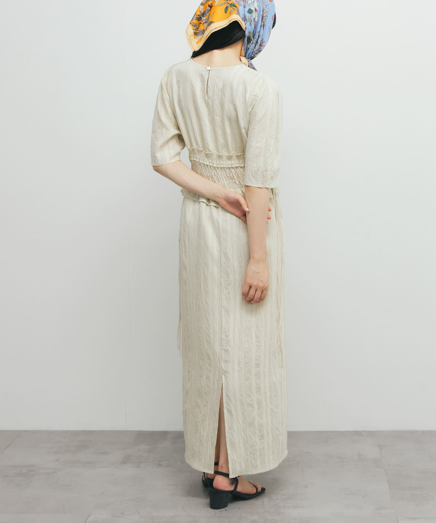  「フリルシャーリングドッキングワンピース」|ワンピース|