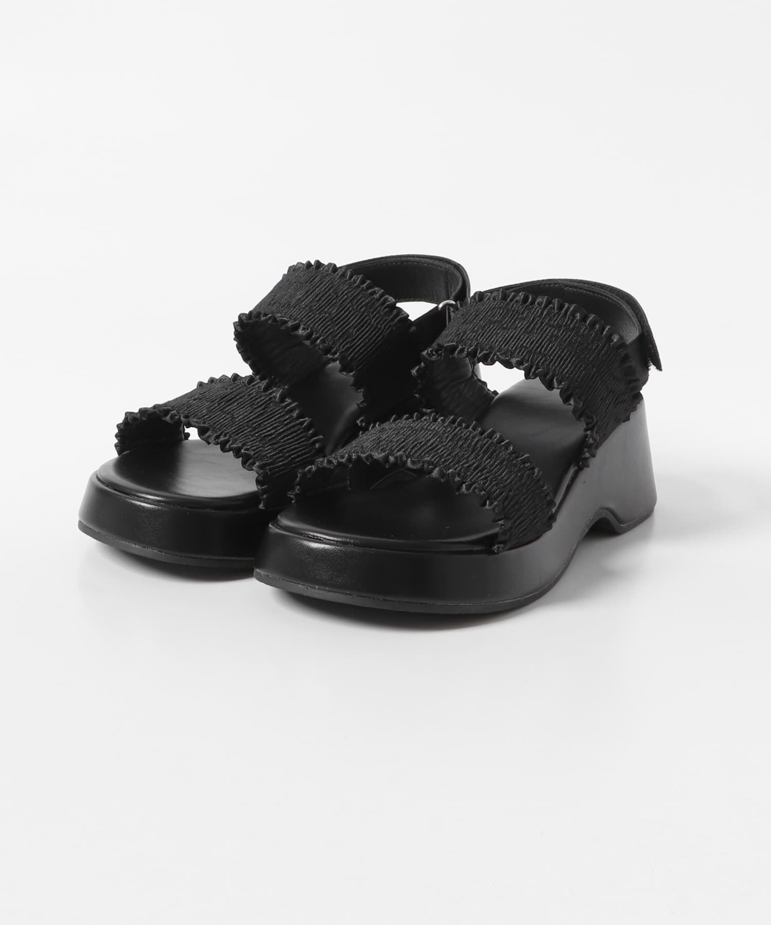  「シャーリングベルトサンダル」|サンダル|