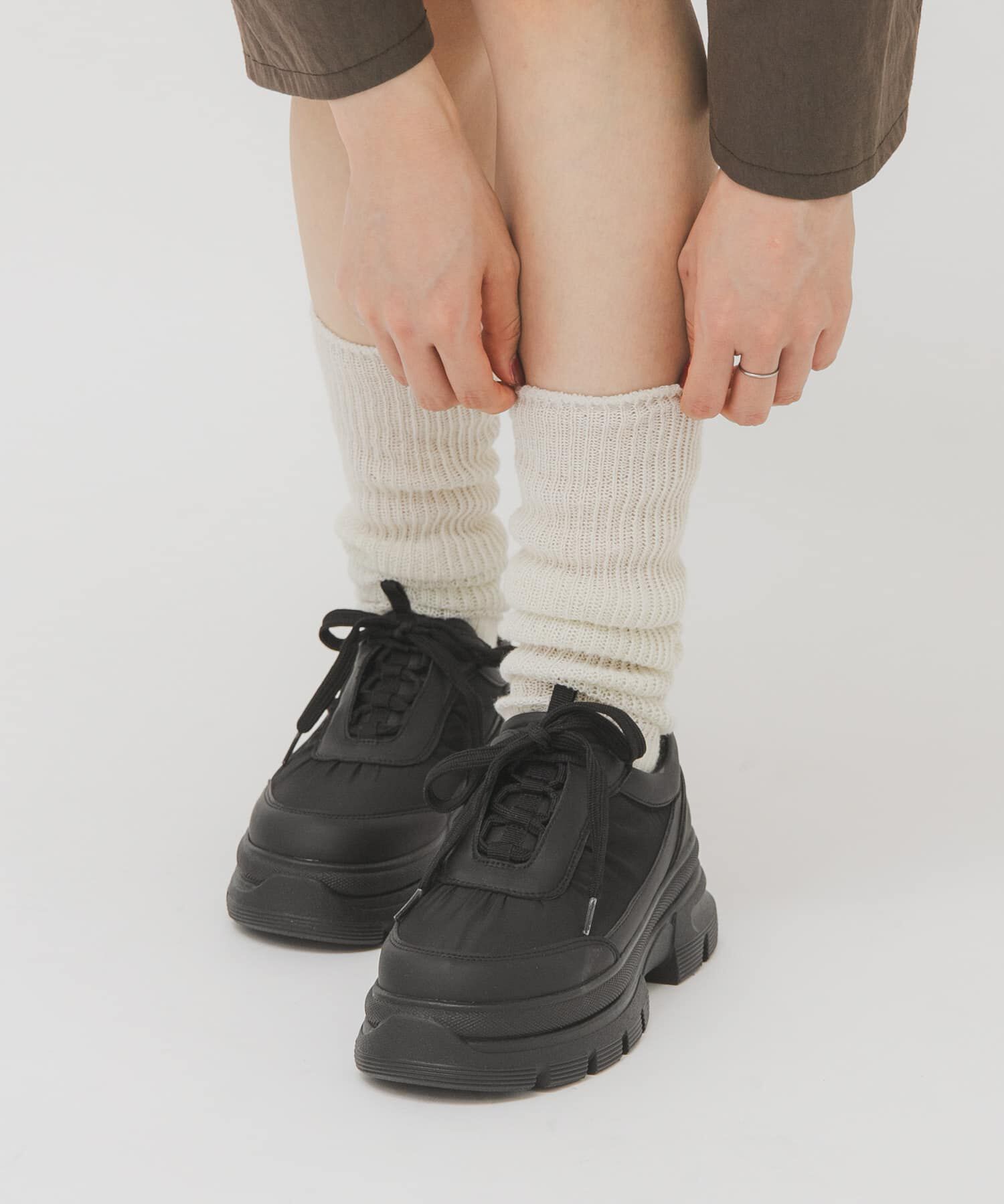  「ギャザーデザインスニーカー」|スニーカー|