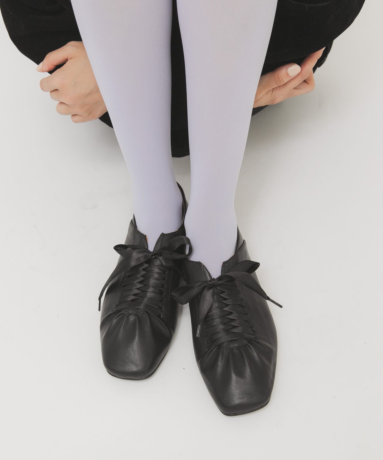  「サテンリボンギャザーシューズ」|その他|