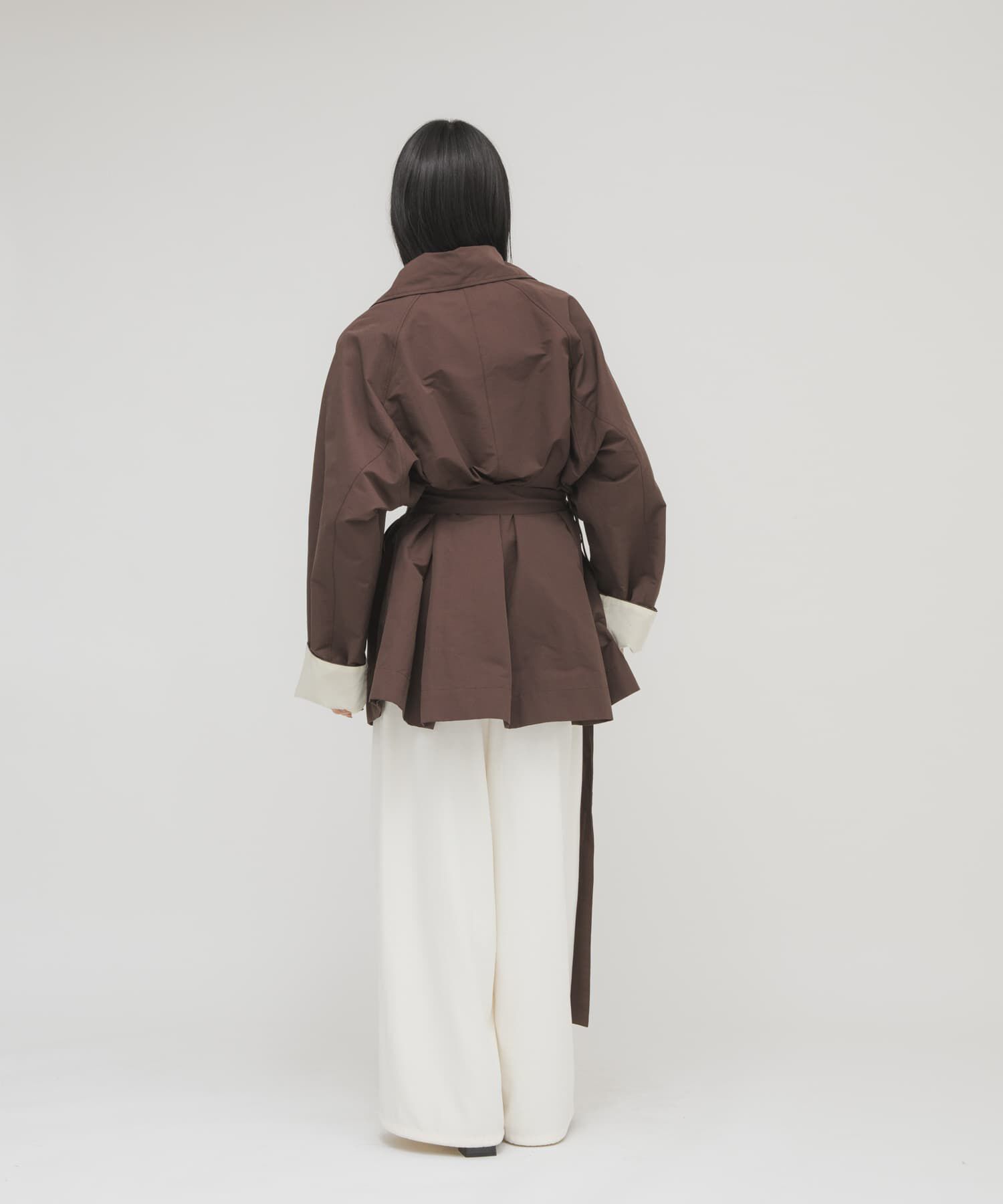  「テントラインBIGミドルコート」|ノーカラーコート|