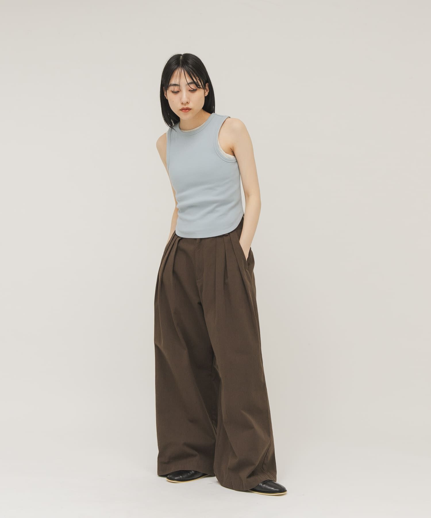  「クロップドタンクトップ」|タンクトップ|