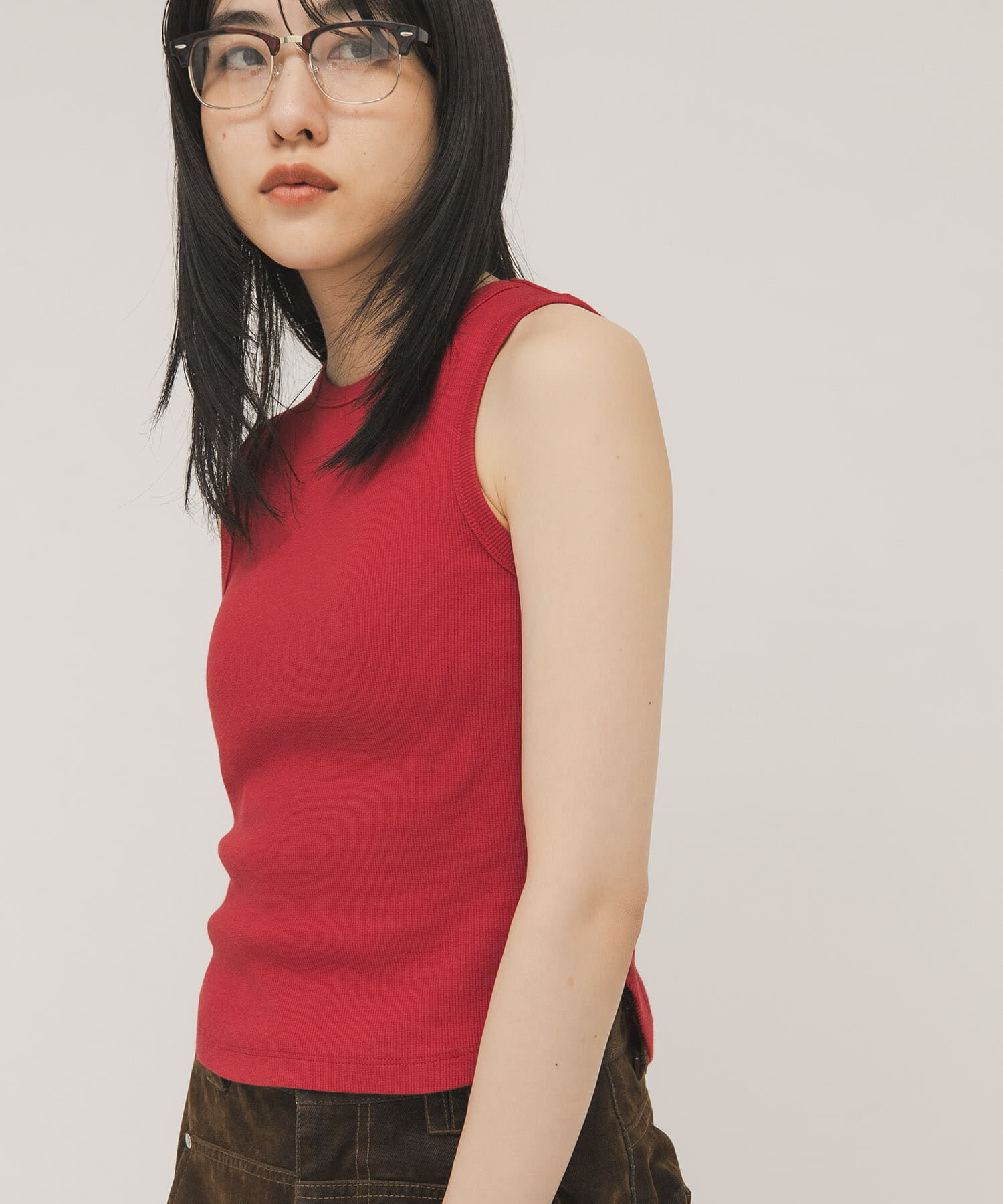  「クロップドタンクトップ」|タンクトップ|