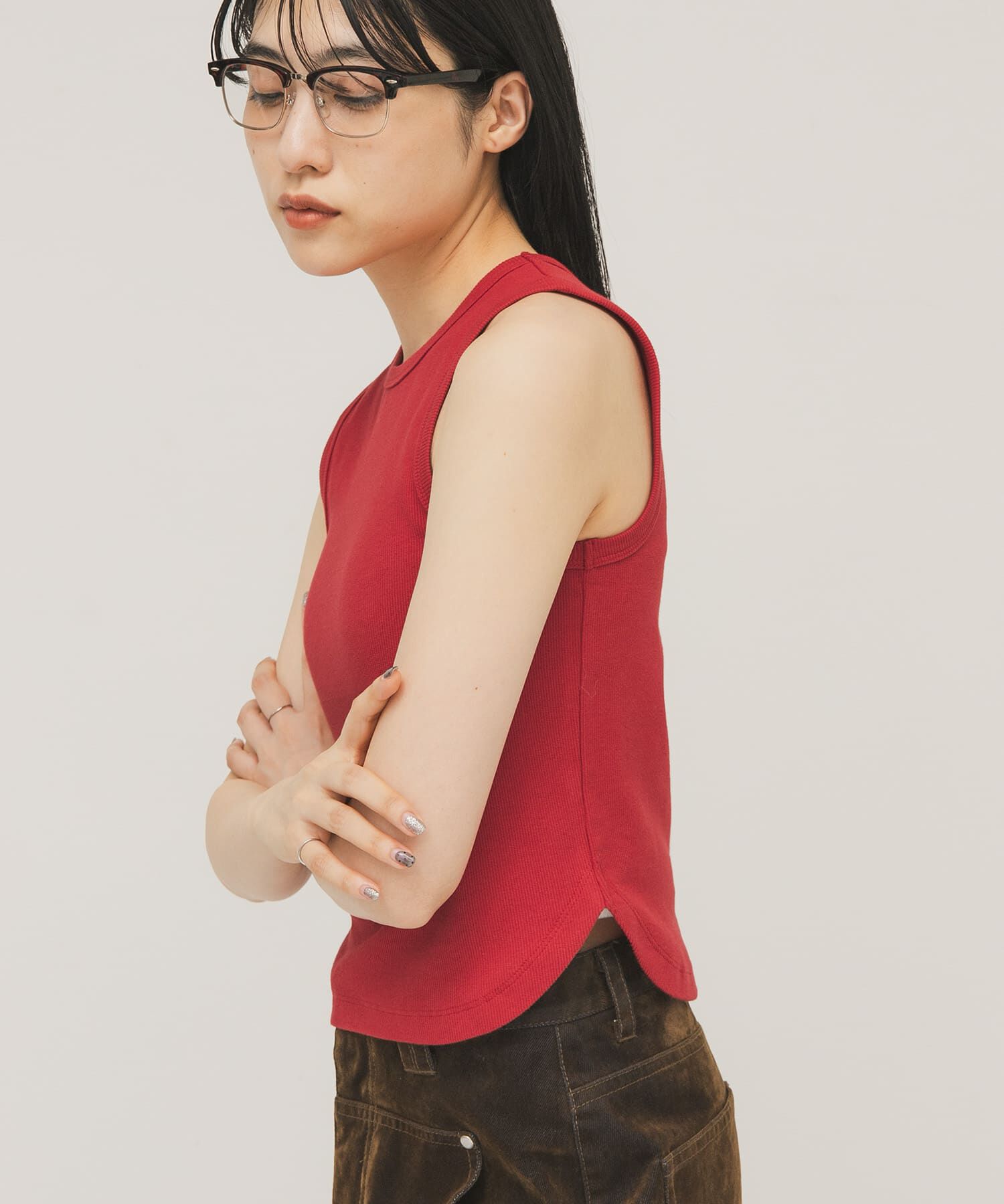  「クロップドタンクトップ」|タンクトップ|