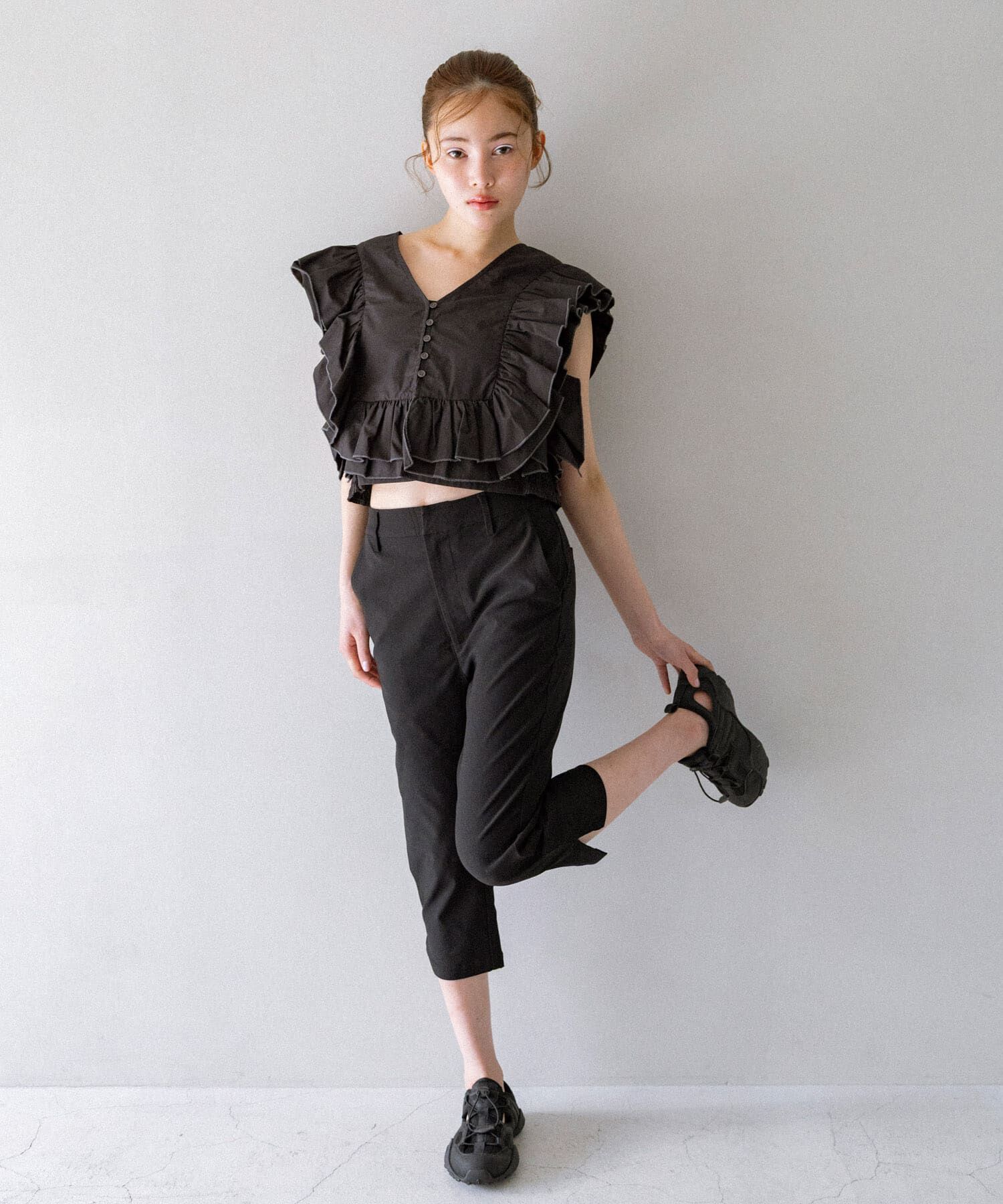  「カットデザインメッシュスニーカー」|スニーカー|