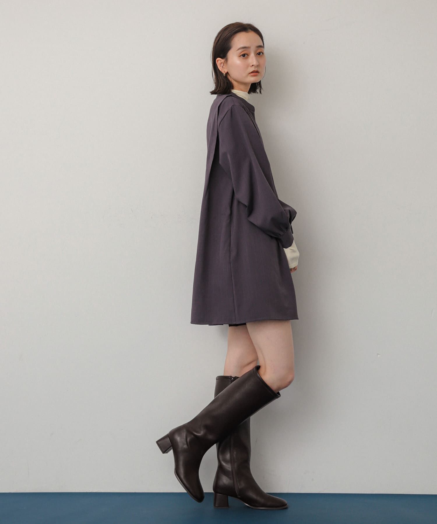 SENSE OF PLACE by URBAN RESEARCH「『Shortサイズあり』タックシャツワンピース」|ワンピース|