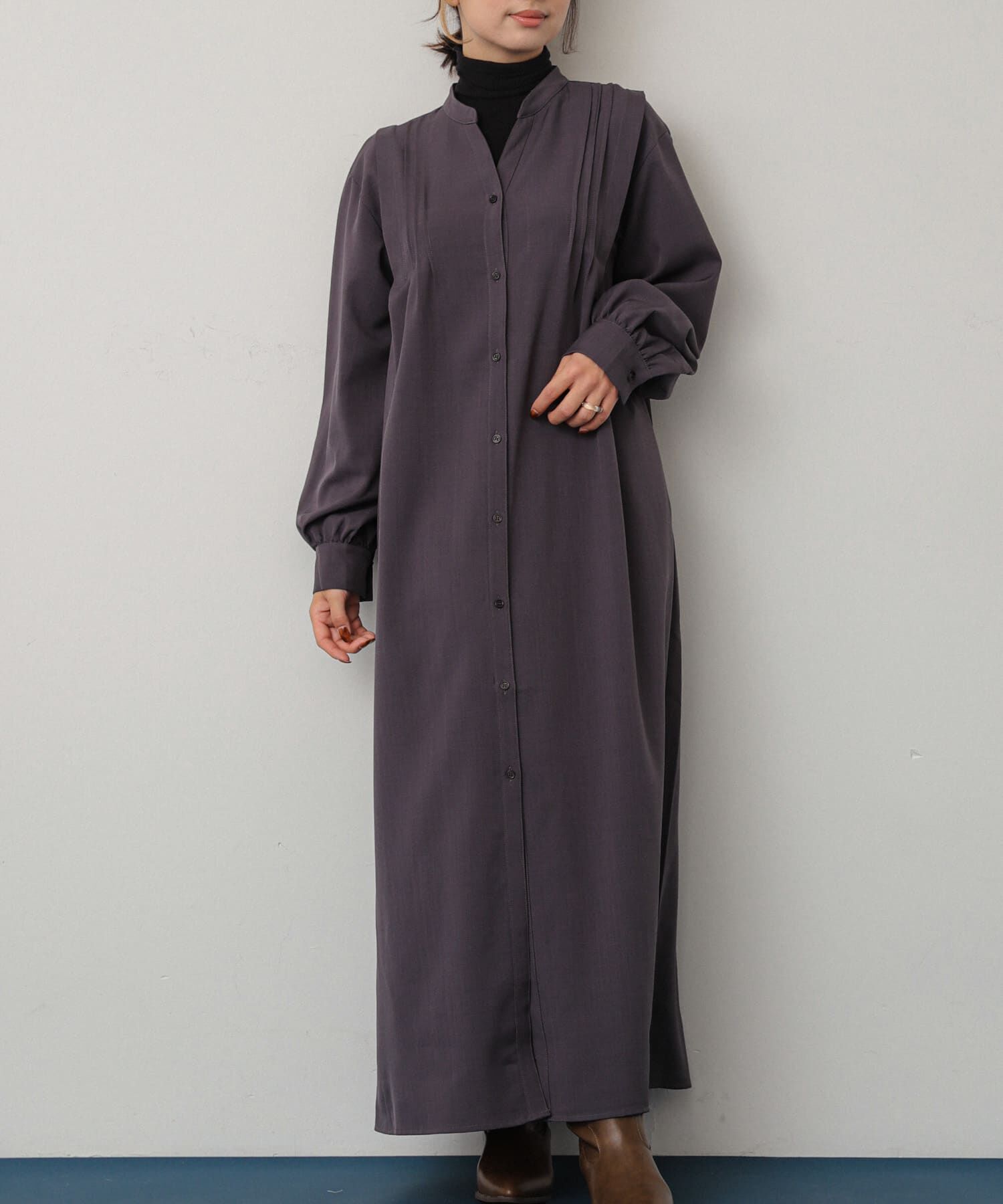 SENSE OF PLACE by URBAN RESEARCH「『Shortサイズあり』タックシャツワンピース」|ワンピース|