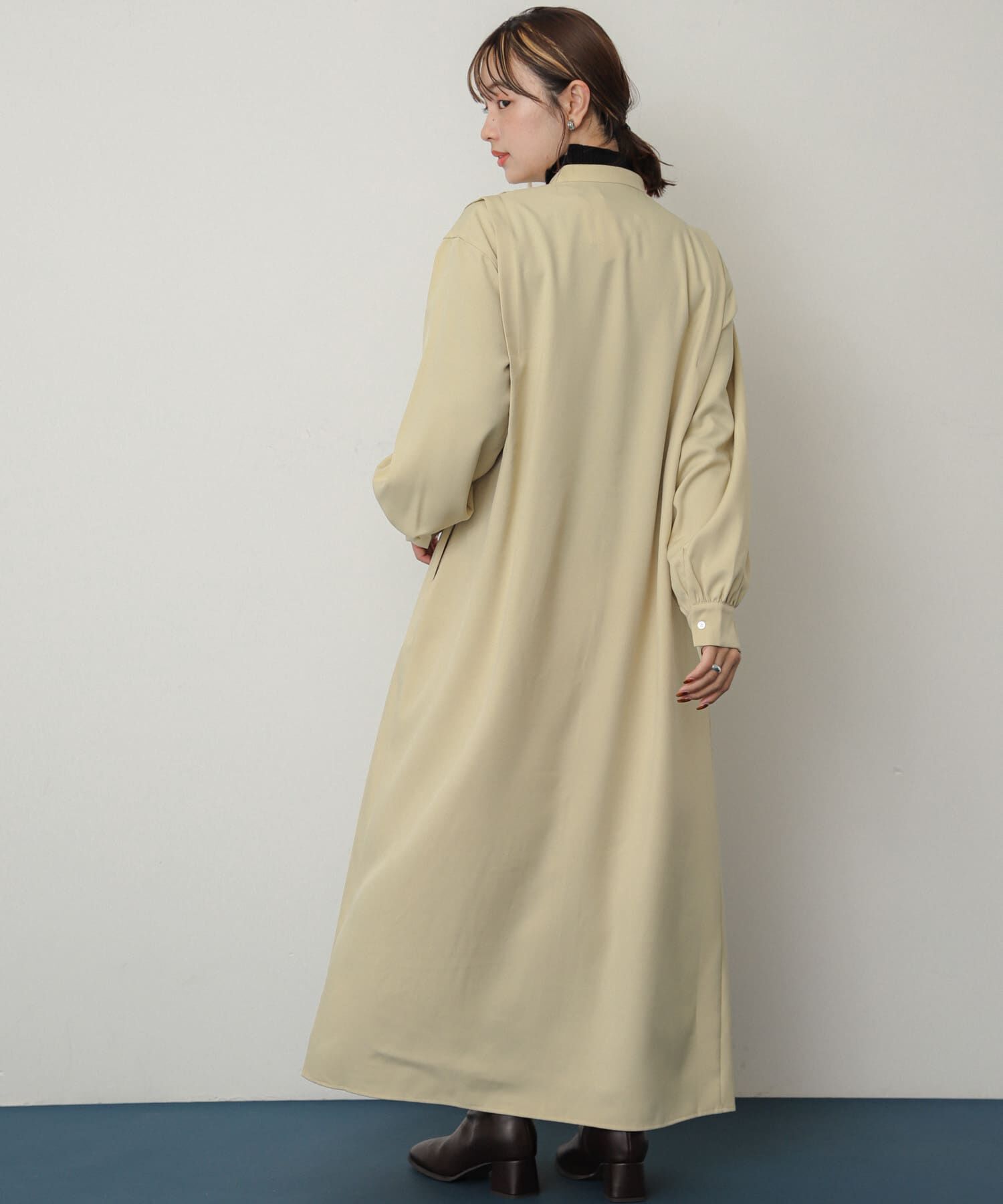 SENSE OF PLACE by URBAN RESEARCH「『Shortサイズあり』タックシャツワンピース」|ワンピース|