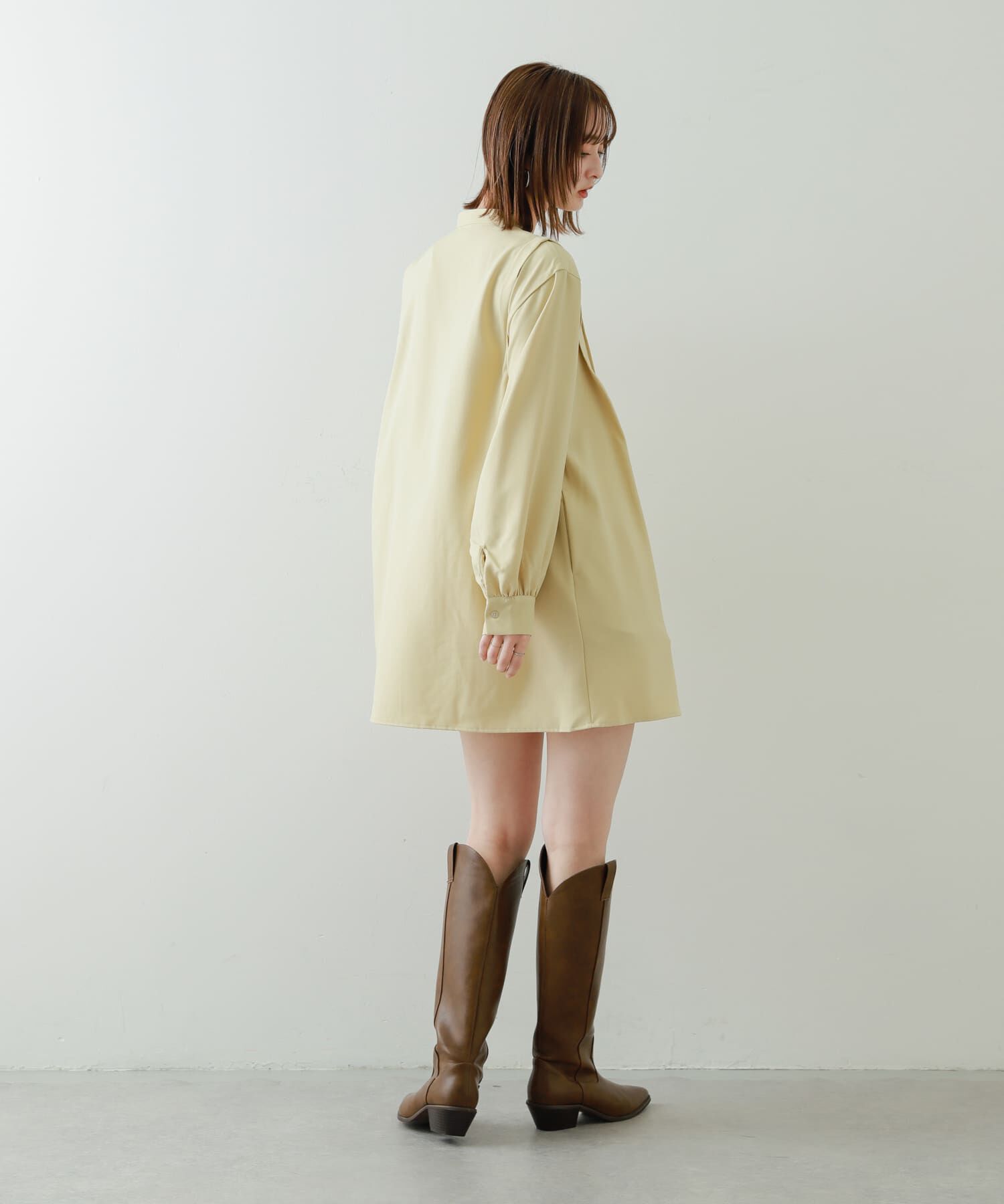 SENSE OF PLACE by URBAN RESEARCH「『Shortサイズあり』タックシャツワンピース」|ワンピース|