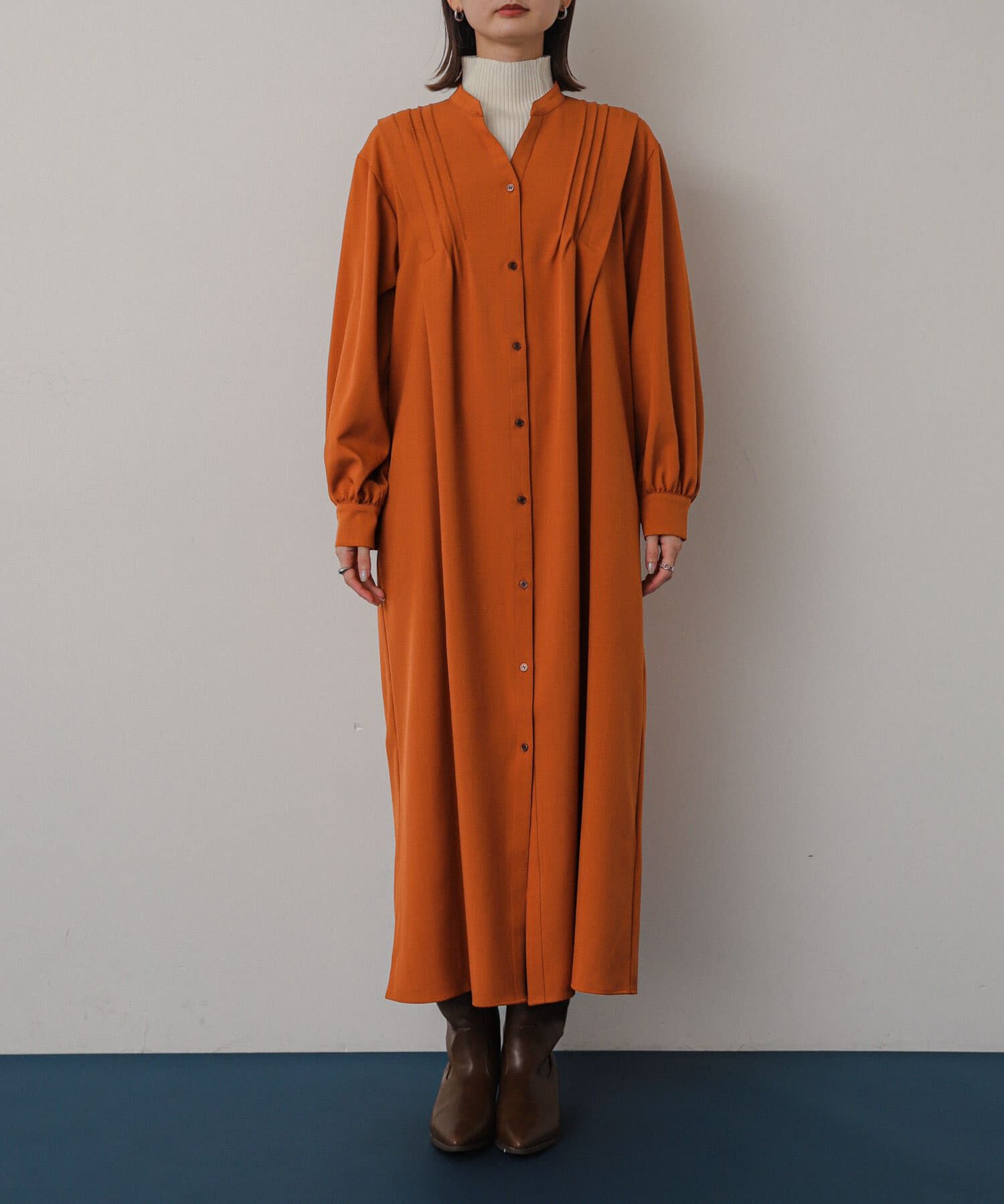 SENSE OF PLACE by URBAN RESEARCH「『Shortサイズあり』タックシャツワンピース」|ワンピース|