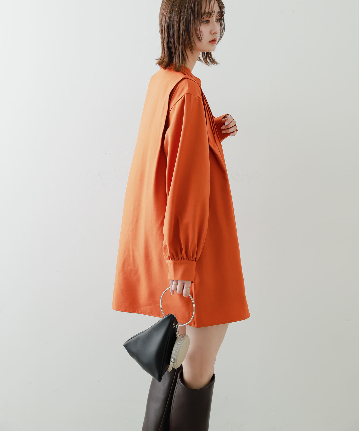 SENSE OF PLACE by URBAN RESEARCH「『Shortサイズあり』タックシャツワンピース」|ワンピース|