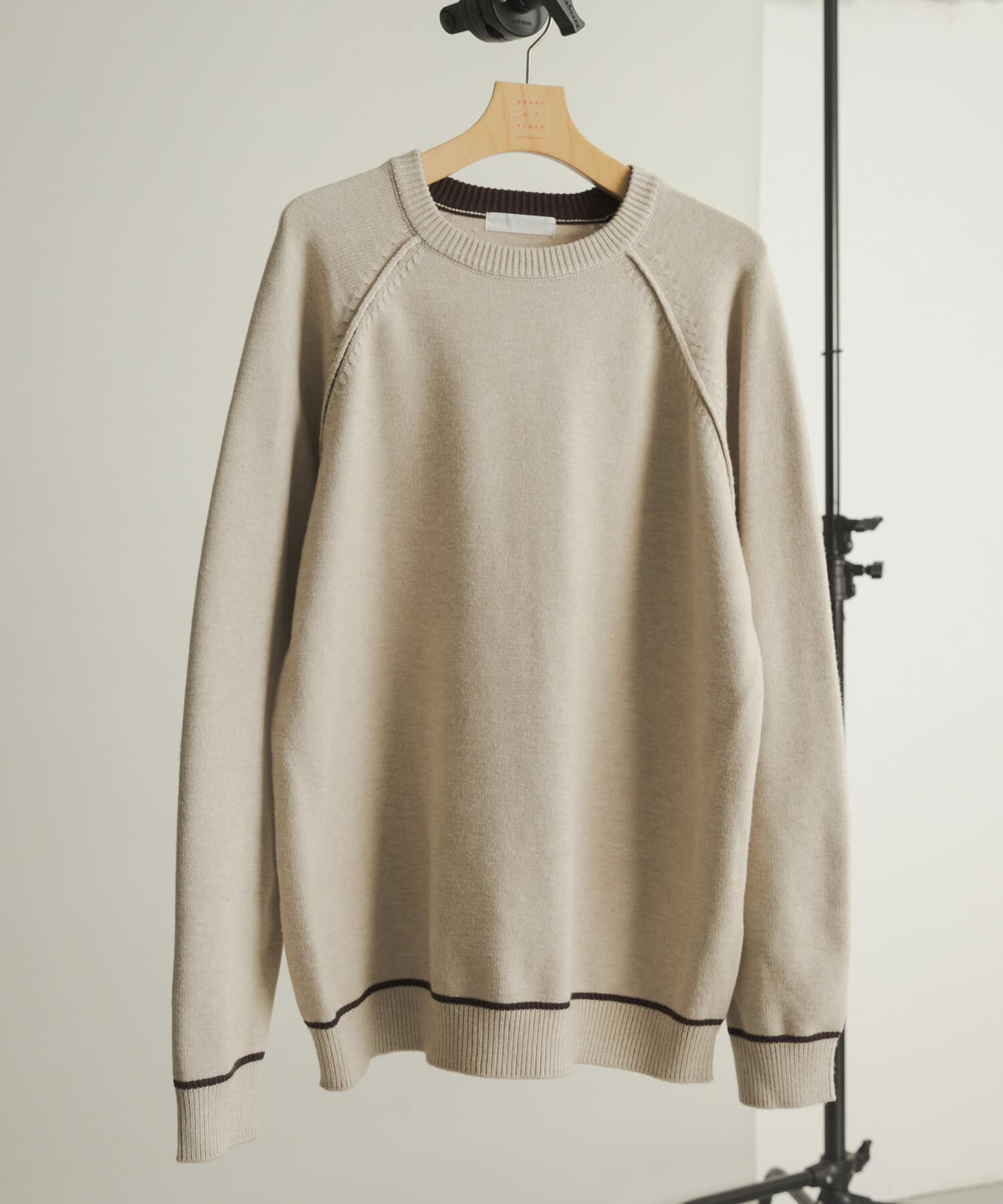 SENSE OF PLACE by URBAN RESEARCH「『一部WEB限定ｶﾗｰ』『洗濯可/毛玉防止』ｽﾄﾚｯﾁﾊｲｼｮｸﾗｲﾝﾆ」|ニット・セーター|