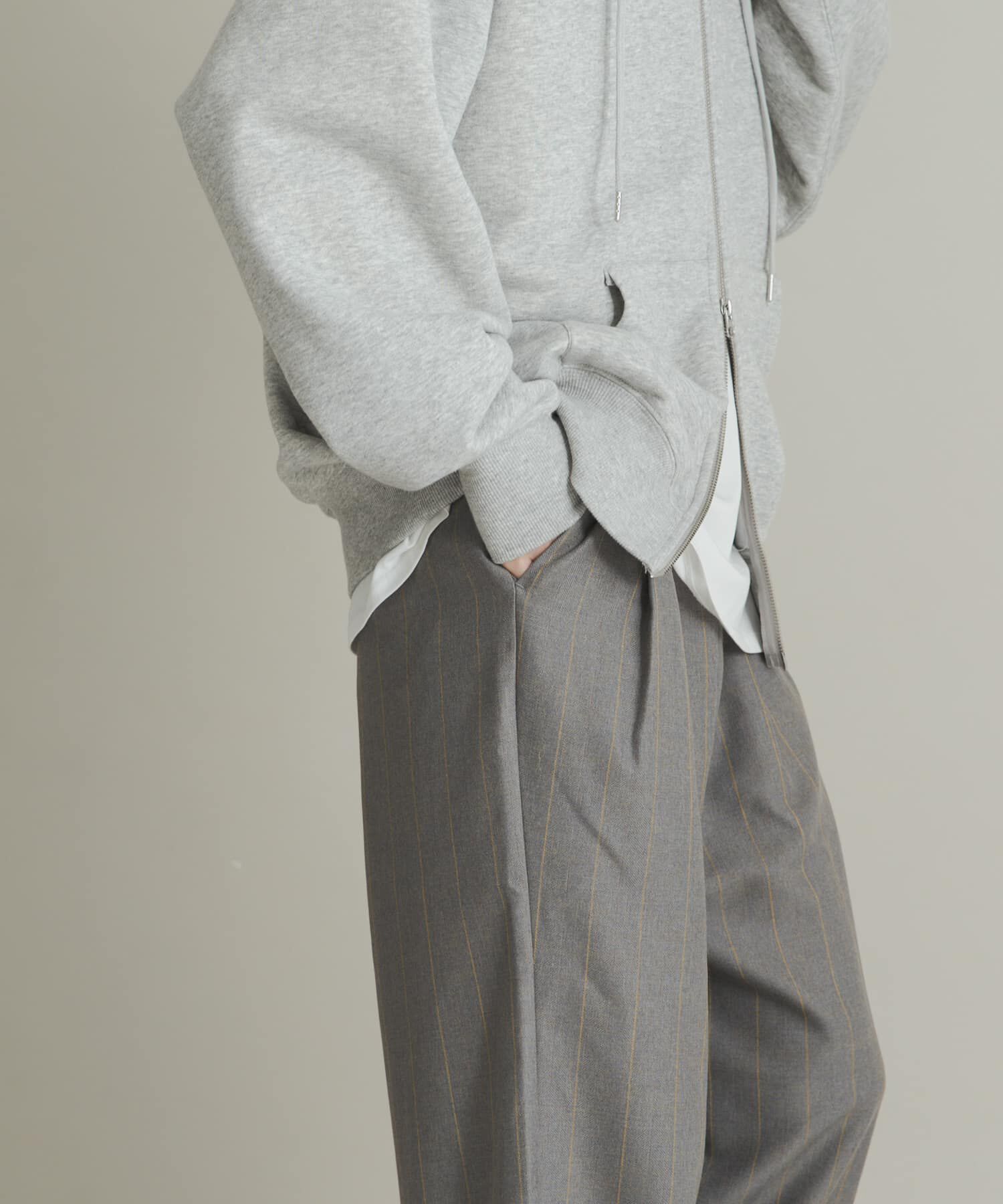 SENSE OF PLACE by URBAN RESEARCH「ウールタッチストライプワイドフレアパンツ」|その他|