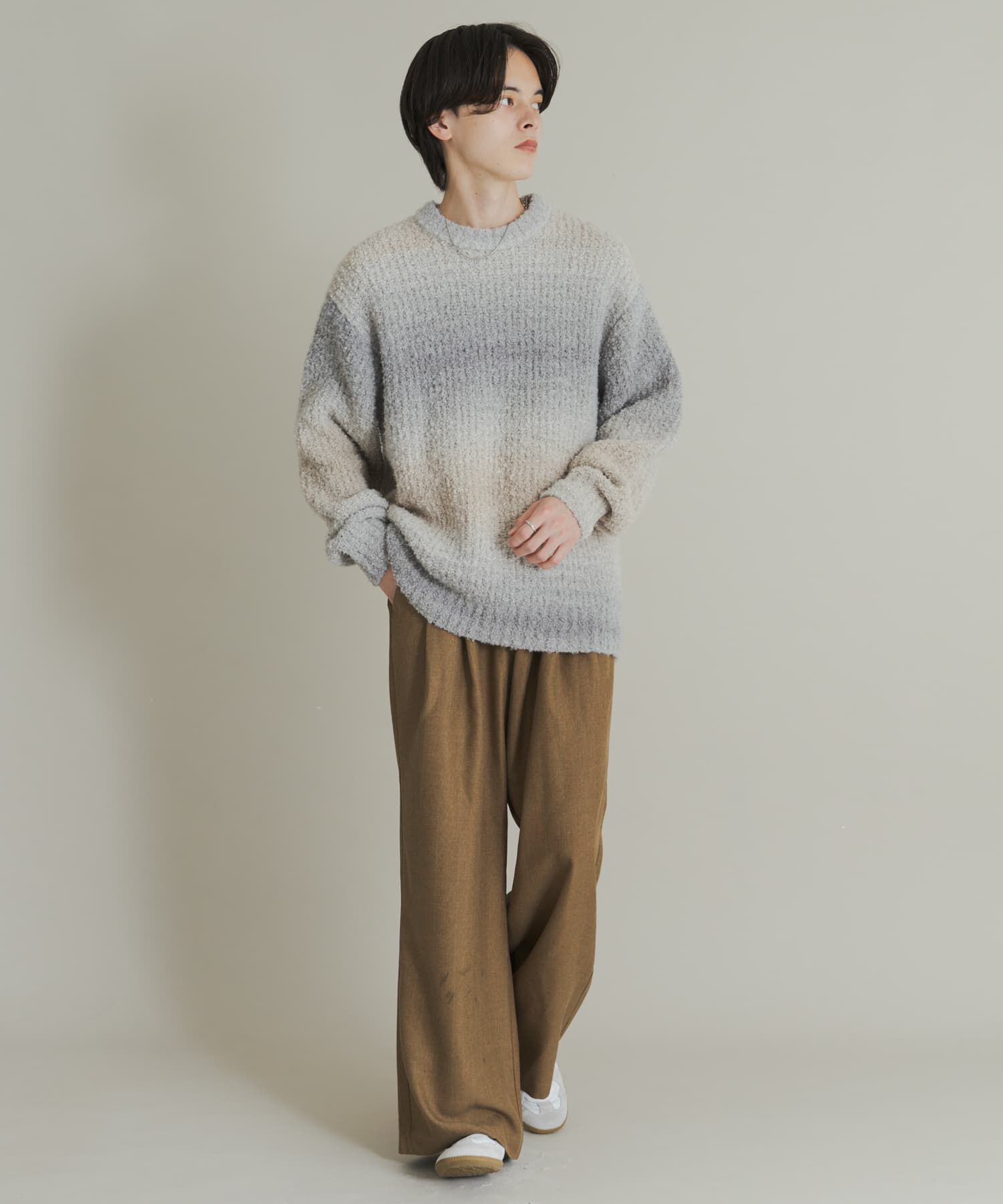 SENSE OF PLACE by URBAN RESEARCH「ウールタッチストライプワイドフレアパンツ」|その他|