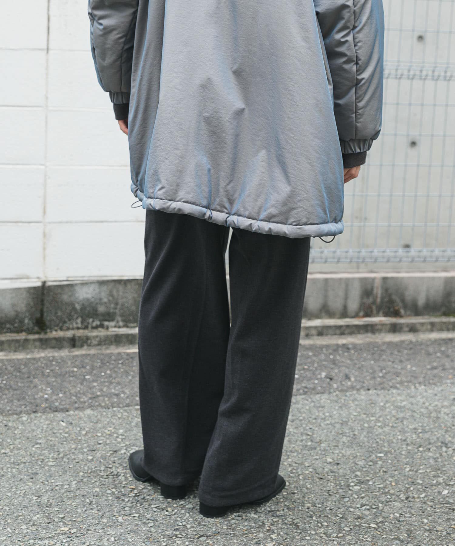 SENSE OF PLACE by URBAN RESEARCH「『BLACK, TALLサイズ/WEB限定』ジャージーストレートスラックス」|その他|