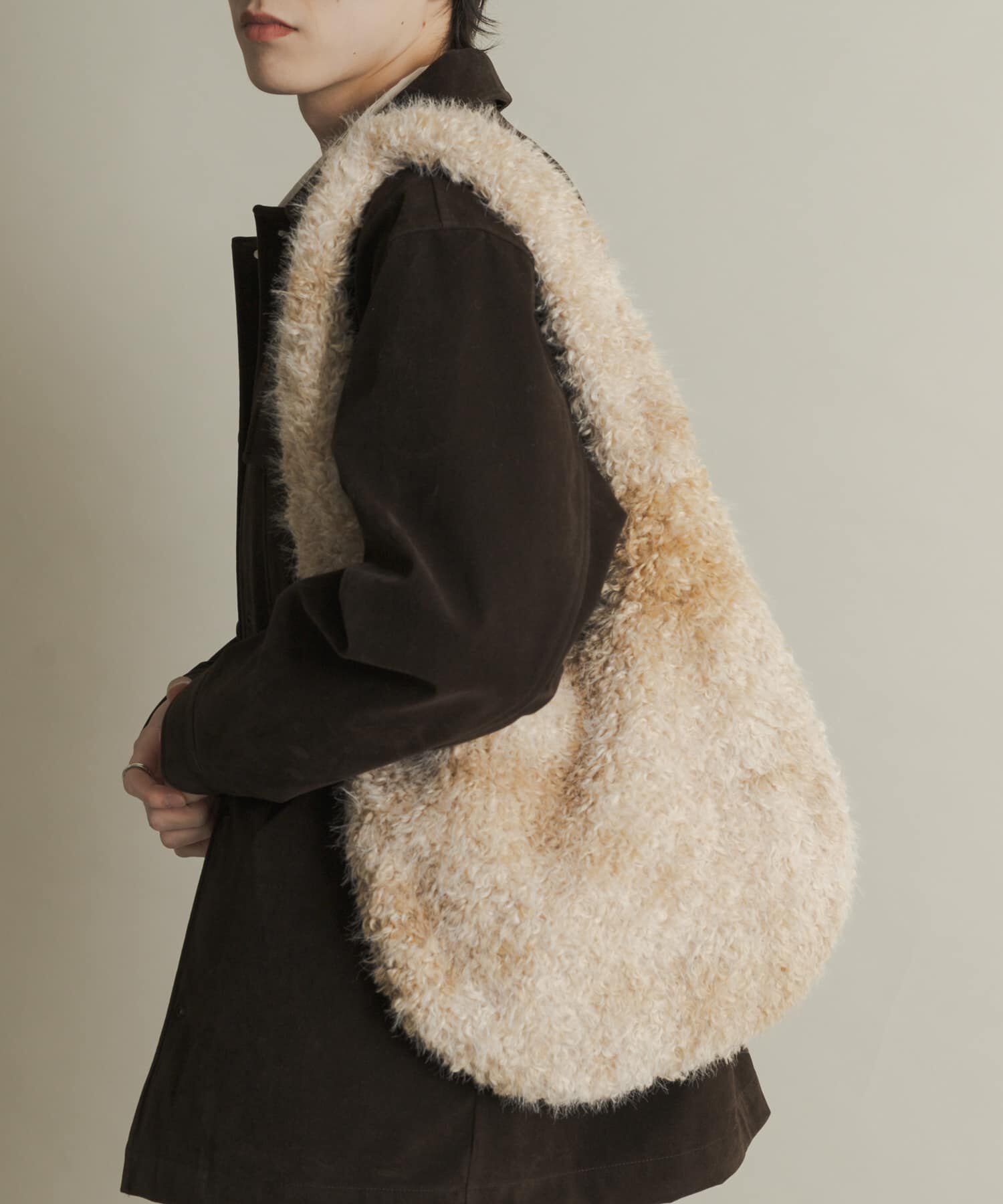 SENSE OF PLACE by URBAN RESEARCH「マーブルファートートバッグ」|トートバッグ|アイボリー